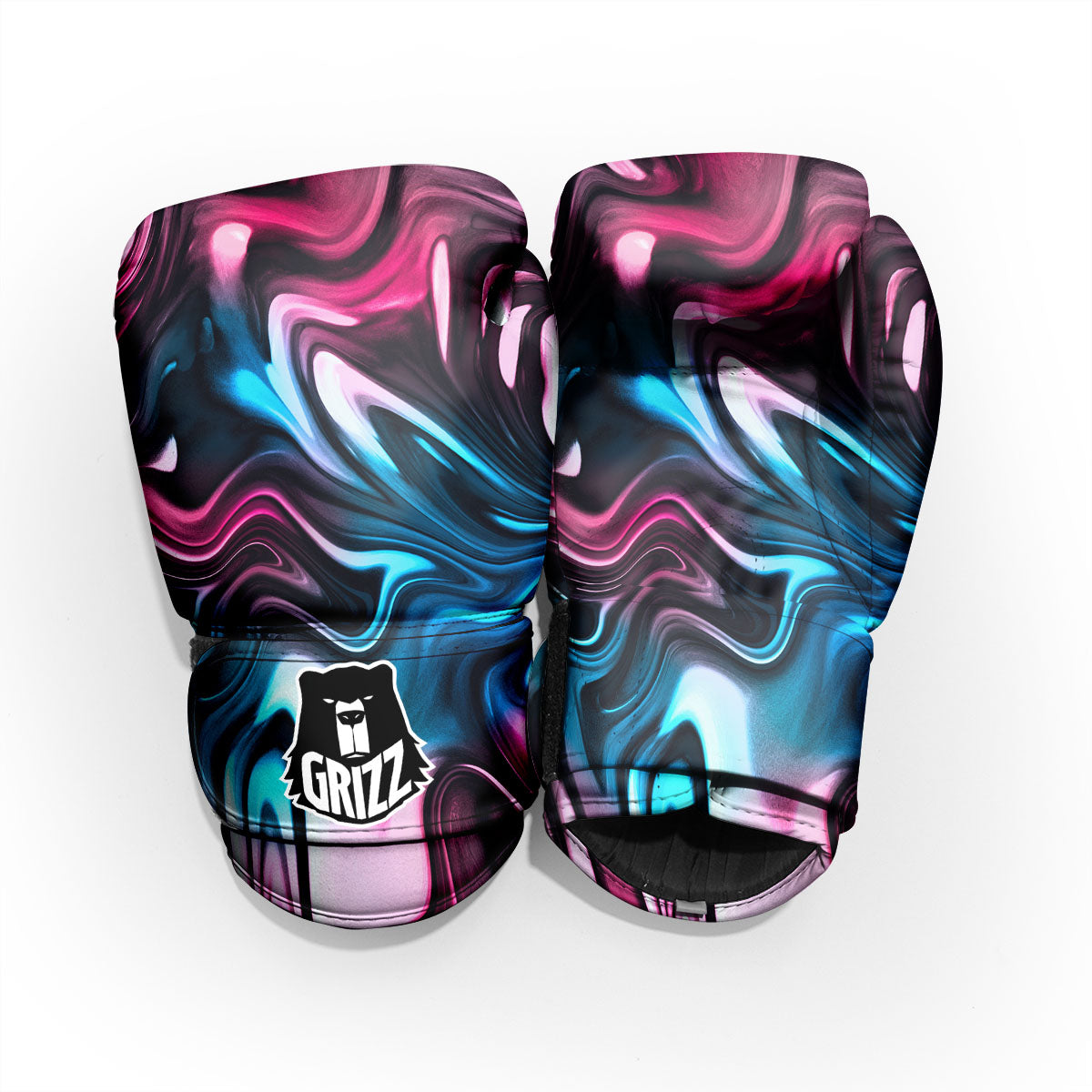 Holographic Psychedelic Print Pattern Pro Boxing Glove