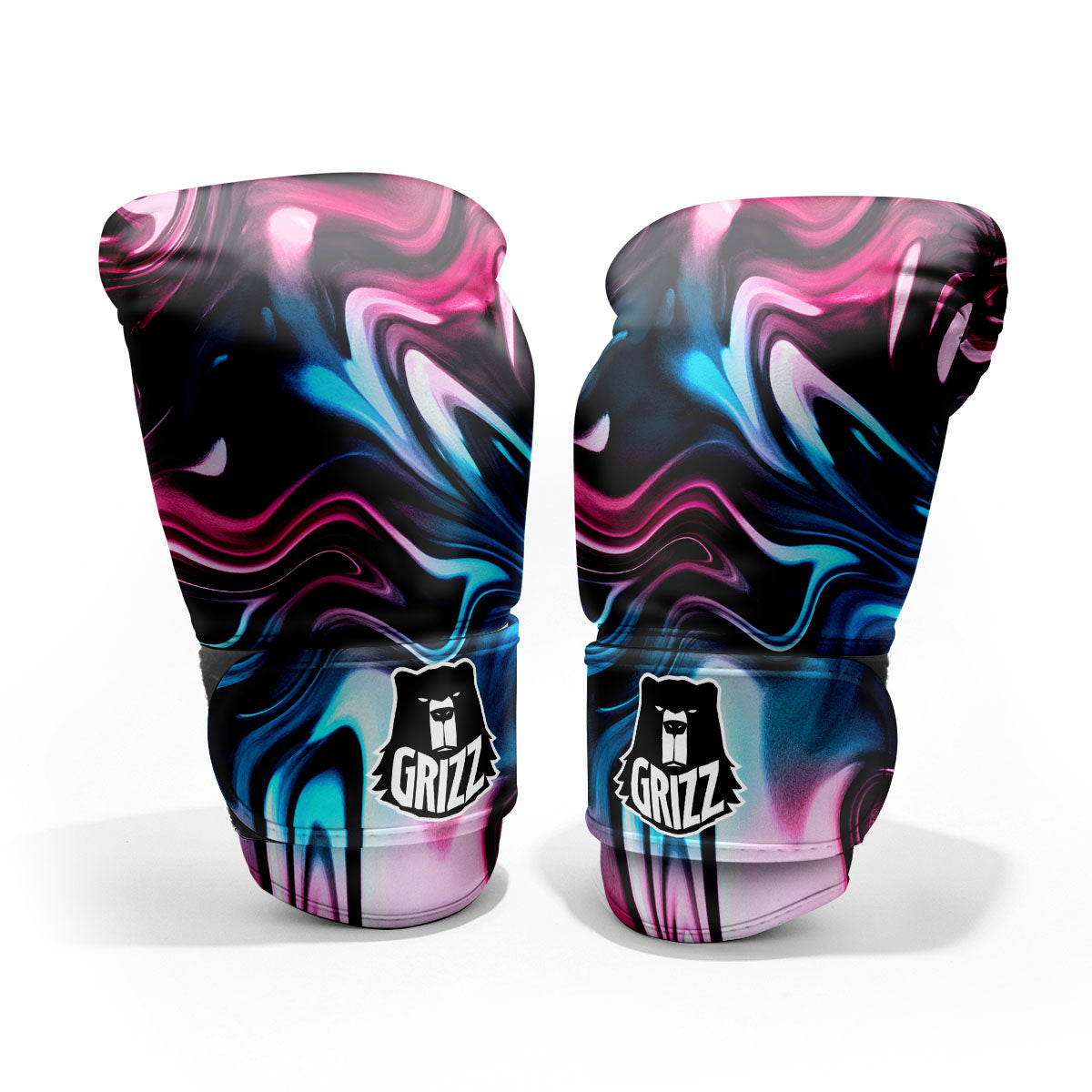 Holographic Psychedelic Print Pattern Pro Boxing Glove