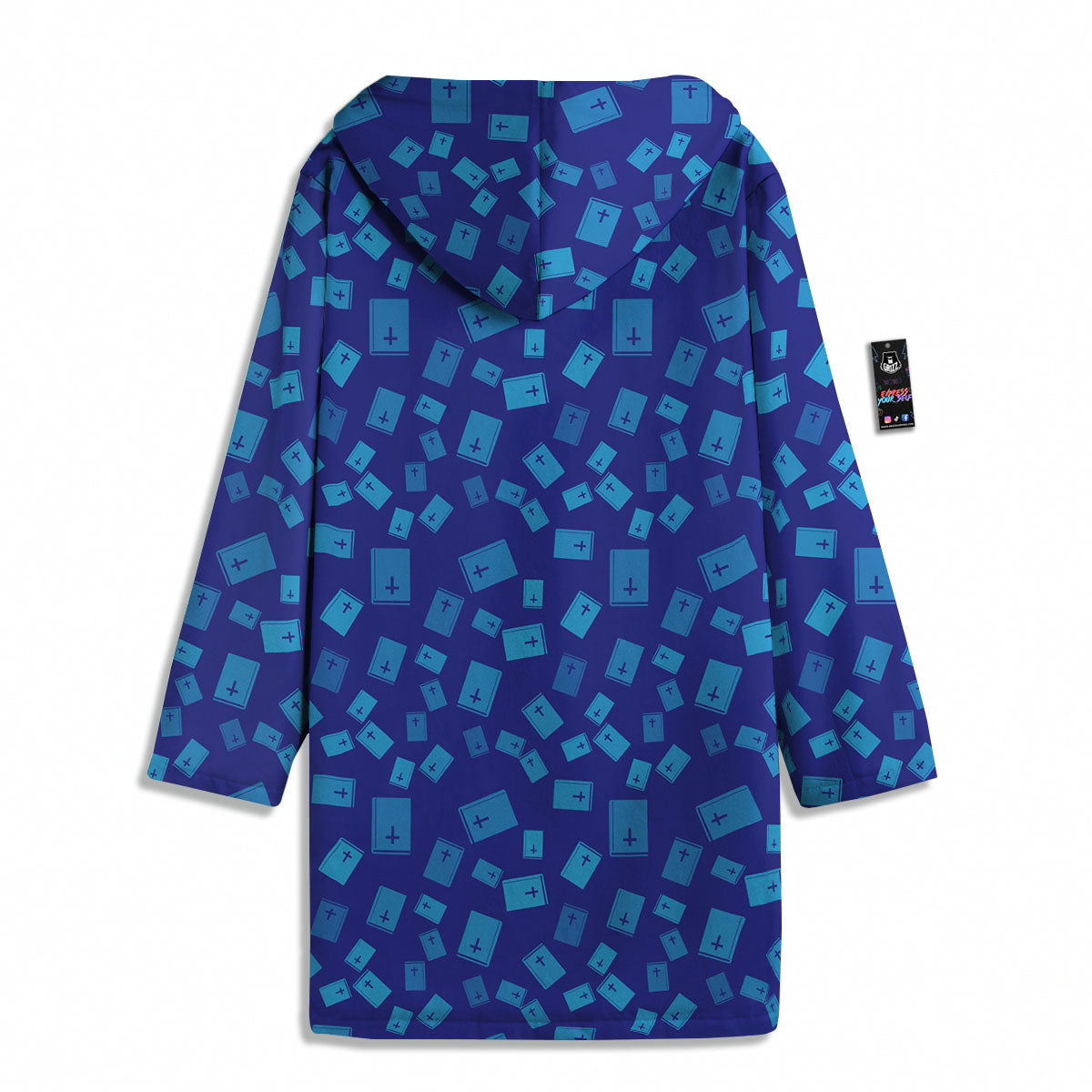Holy Bible Blue Print Pattern Men's Windbreaker Jacket-grizzshop