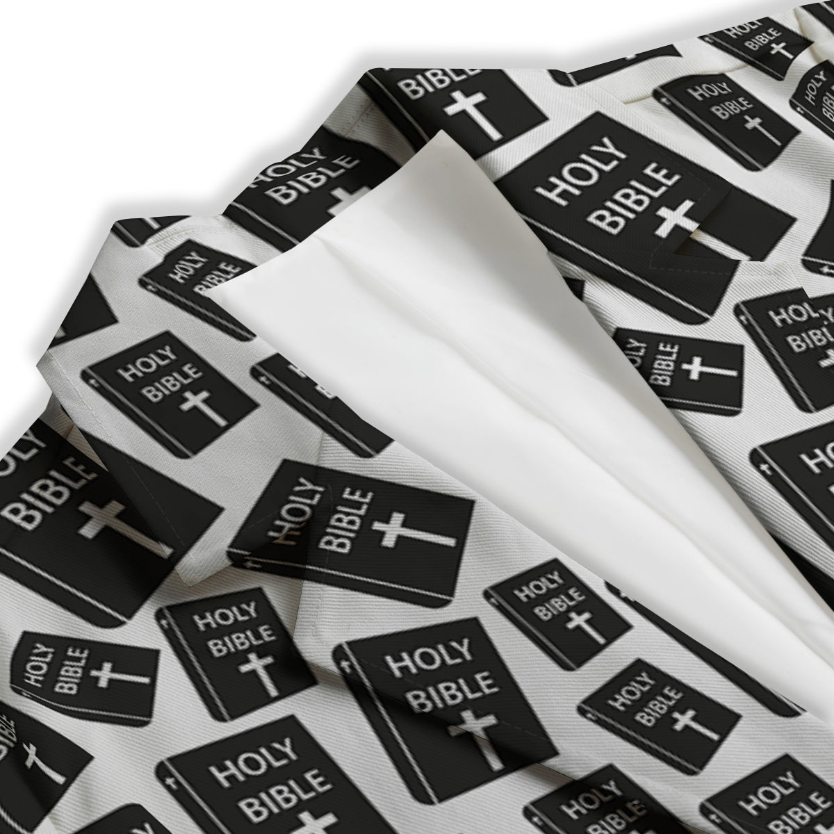 Holy Bible Christian Black Print Pattern Women's Blazer-grizzshop