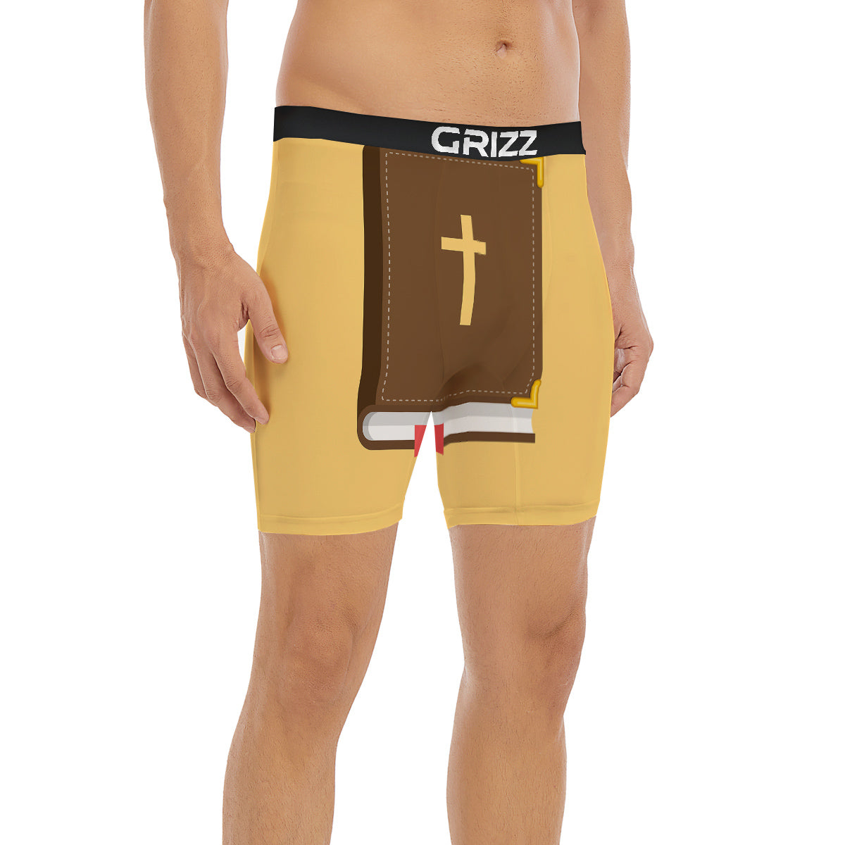 Holy Bible Christian Print Boxer Briefs-grizzshop