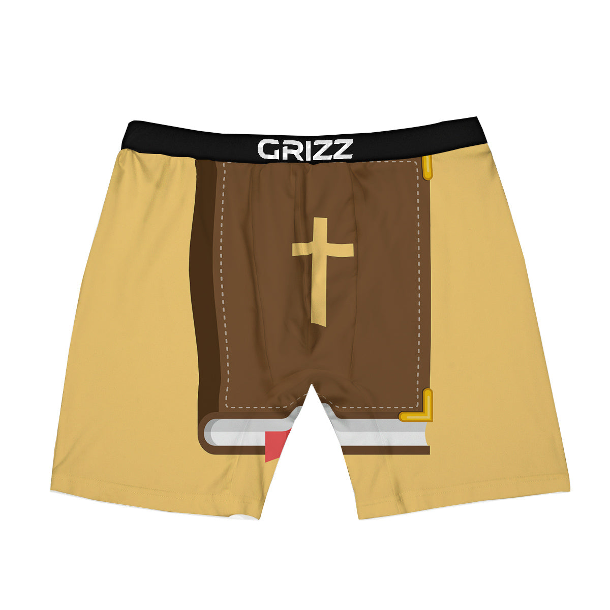 Holy Bible Christian Print Boxer Briefs-grizzshop