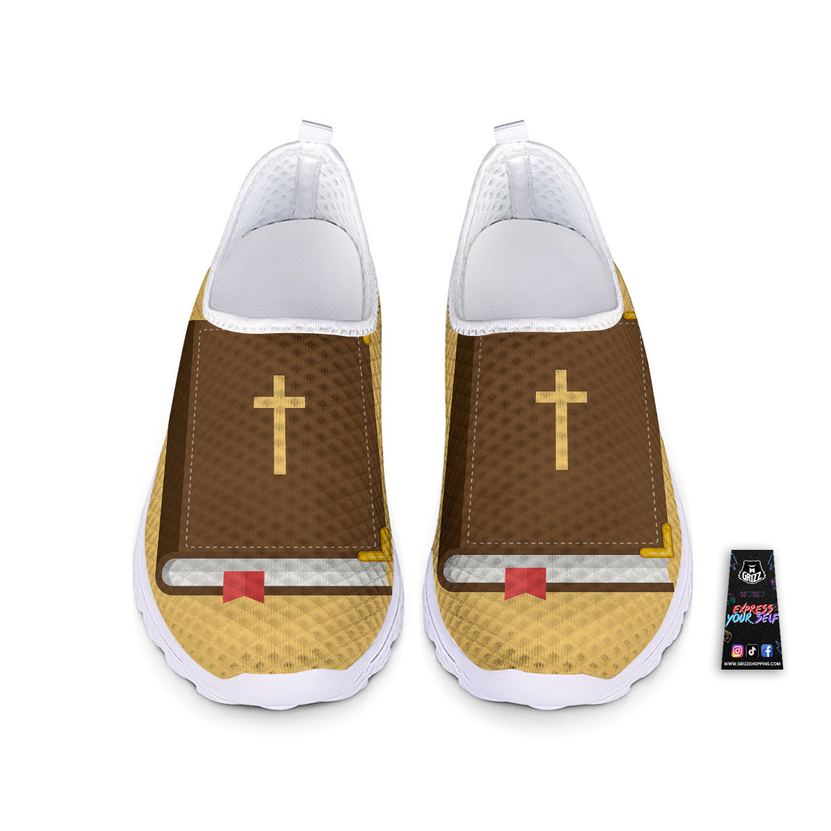 Holy Bible Christian Print Nurse Shoes-grizzshop