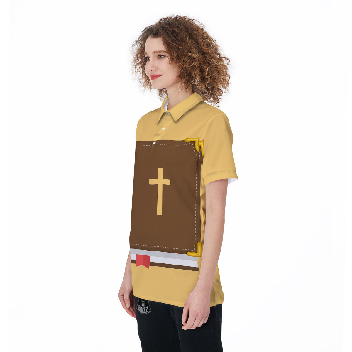 Holy Bible Christian Print Women's Golf Shirts-grizzshop