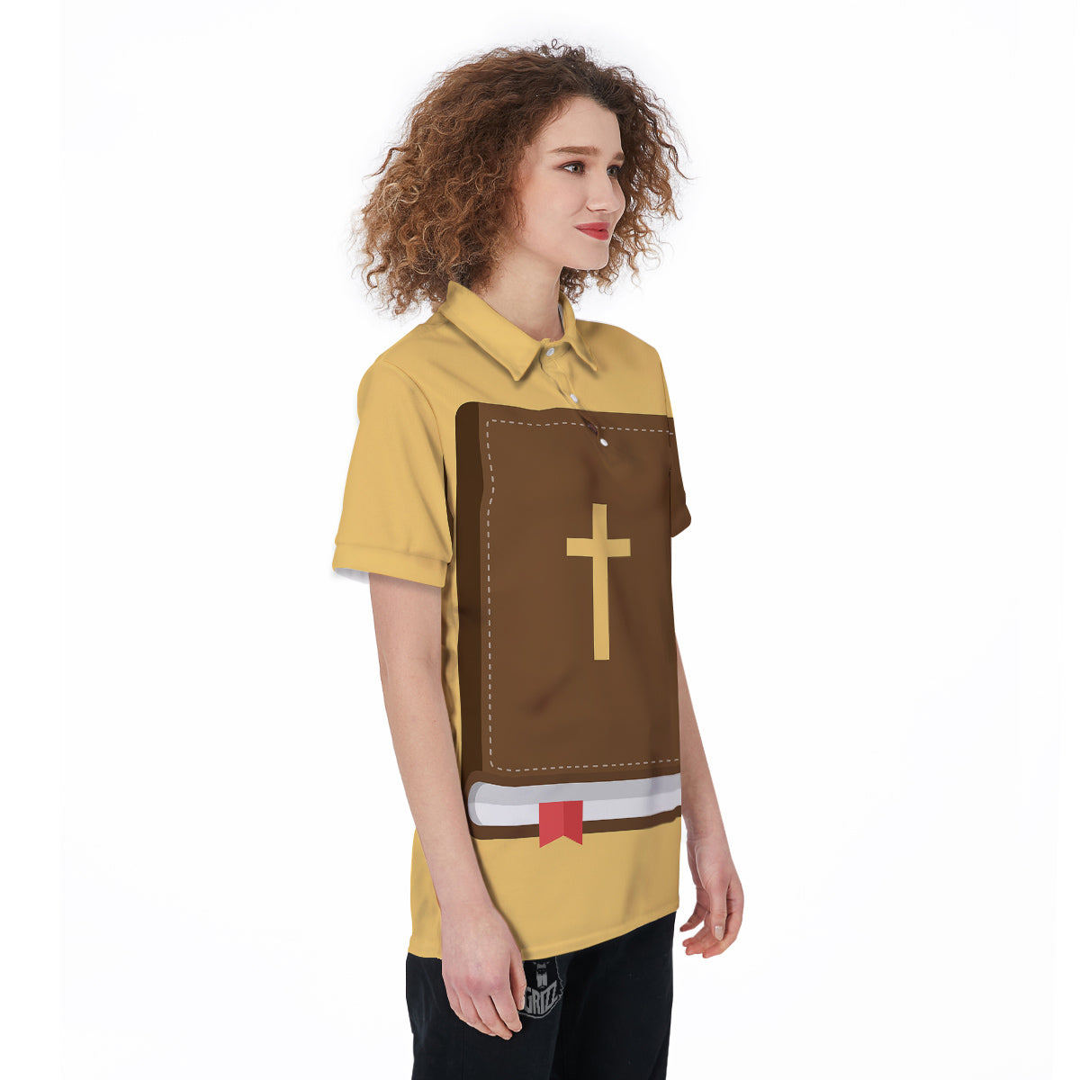 Holy Bible Christian Print Women's Golf Shirts-grizzshop
