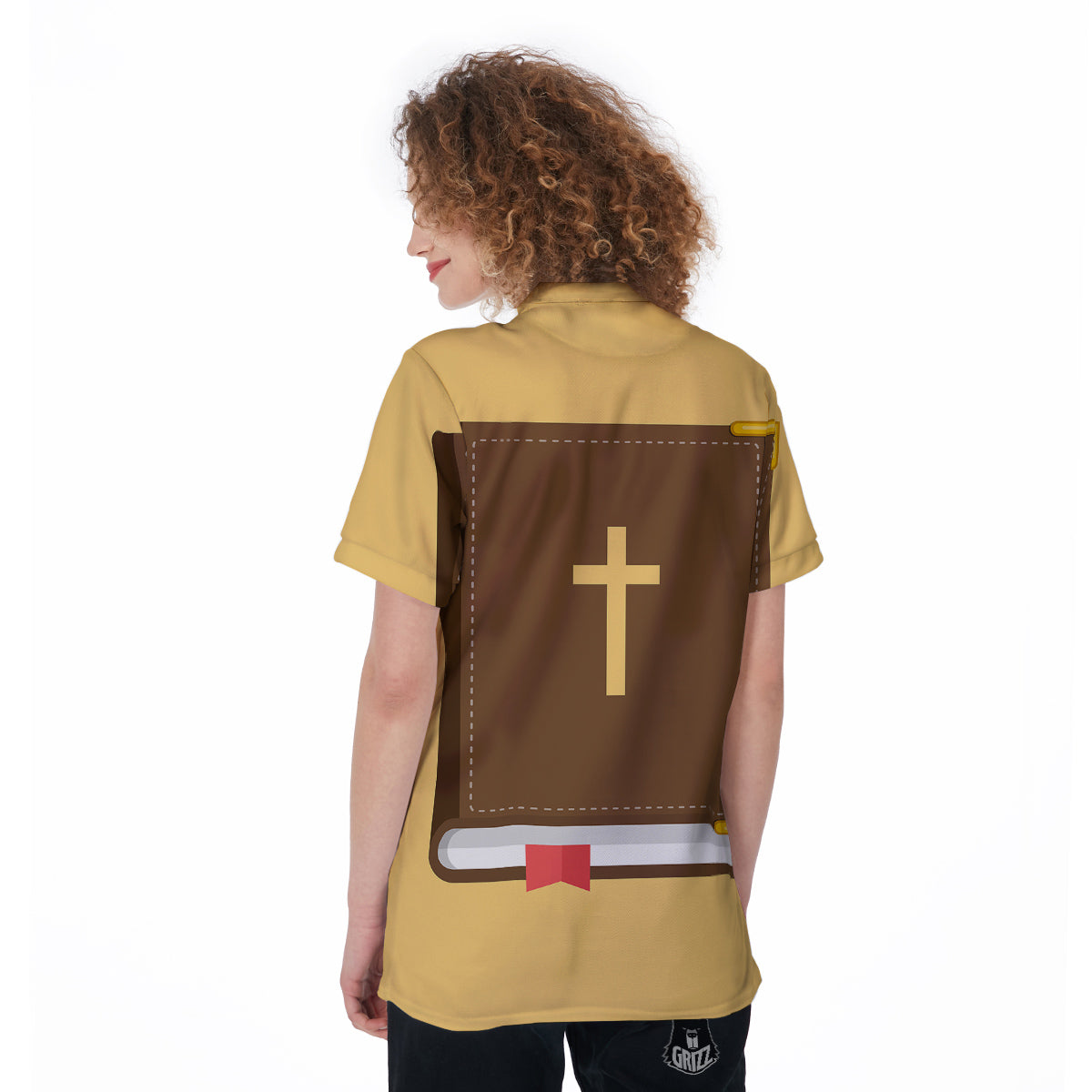Holy Bible Christian Print Women's Golf Shirts-grizzshop