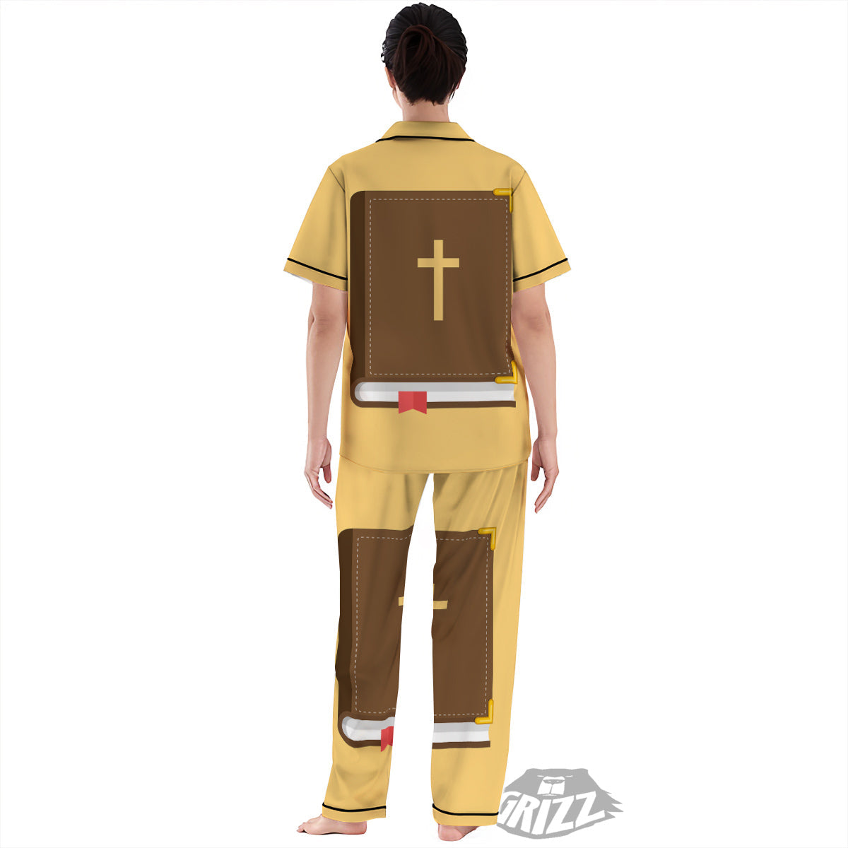 Holy Bible Christian Print Women's Pajamas Set-grizzshop