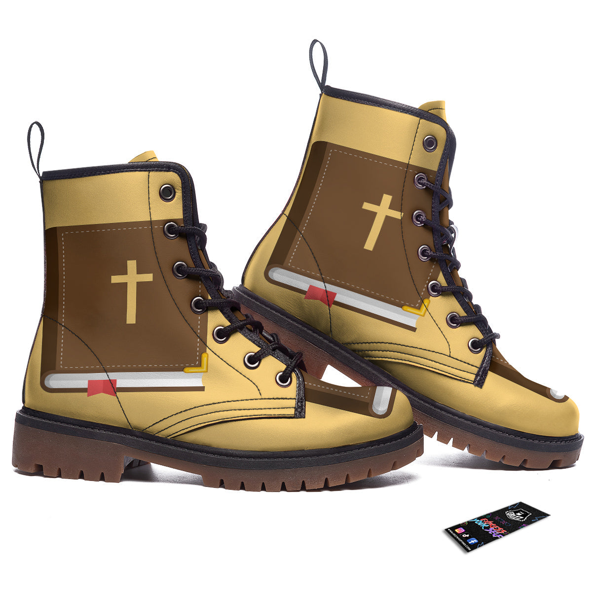 Holy Bible Christian Print Work Boots-grizzshop