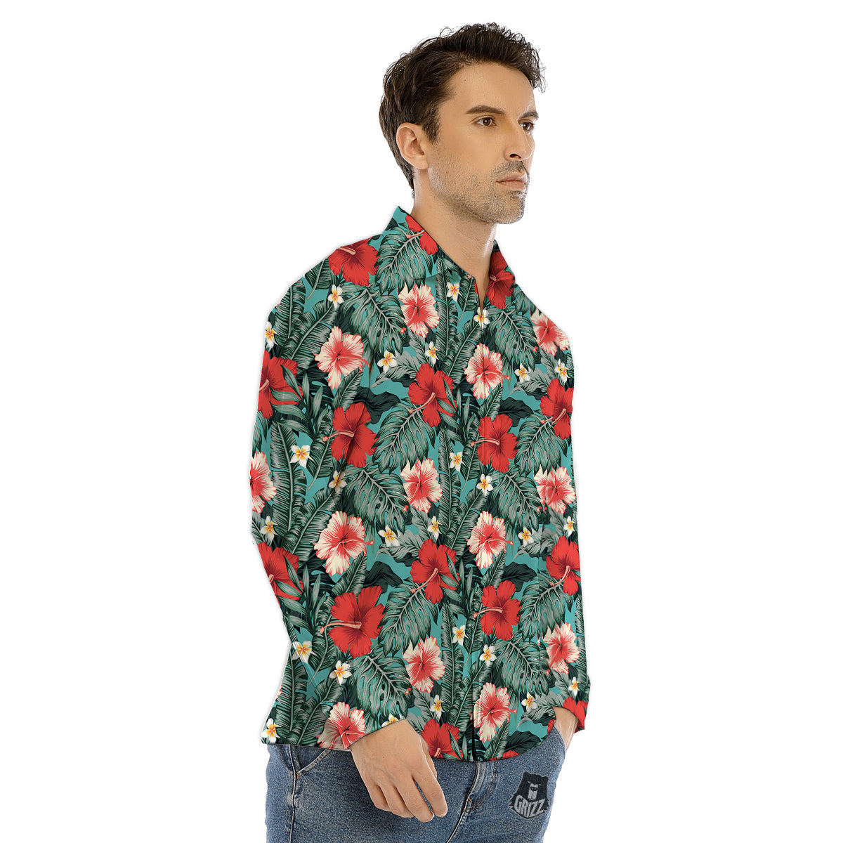 Holy Bible Purple Print Pattern Men's Dress Shirts-grizzshop