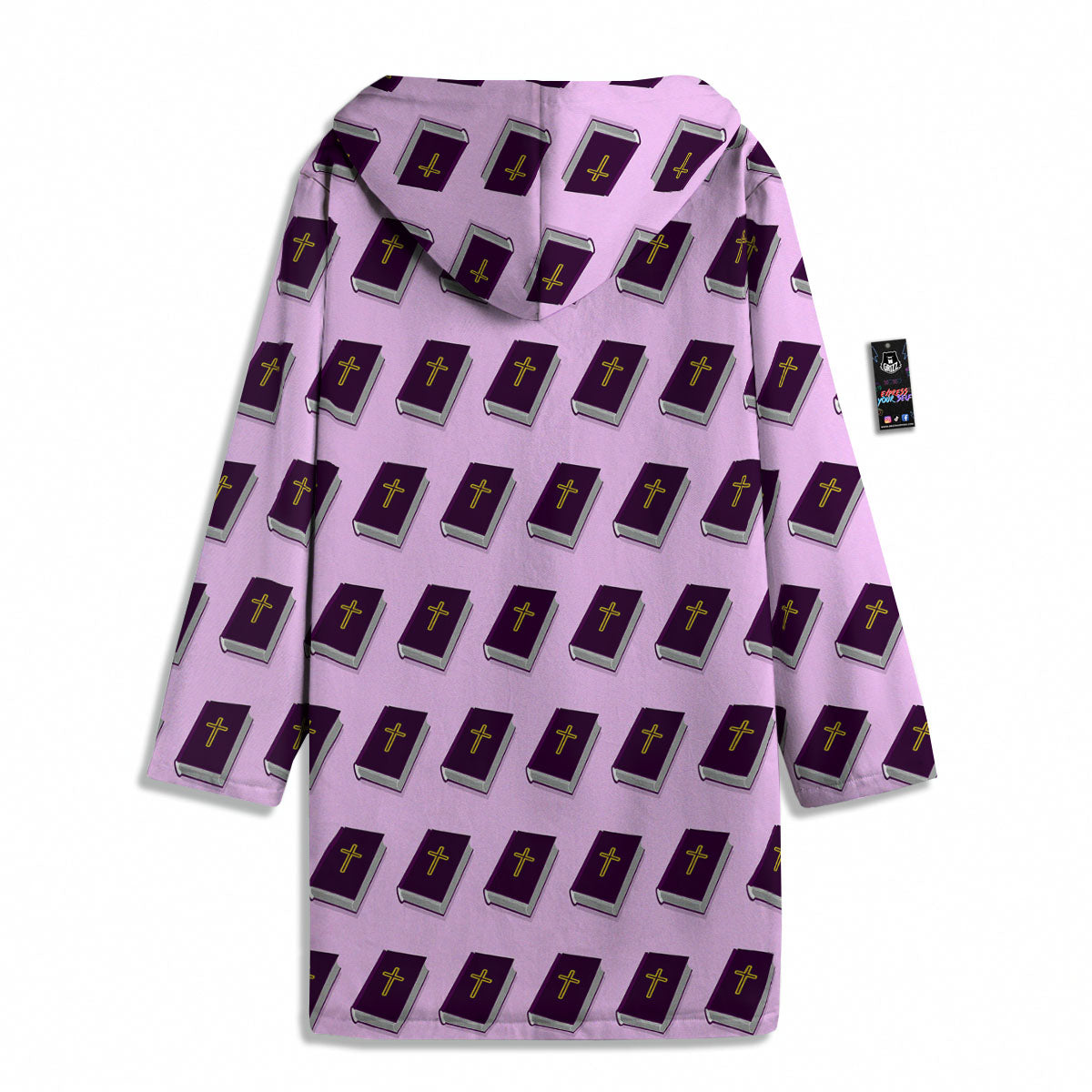 Holy Bible Purple Print Pattern Men's Windbreaker Jacket-grizzshop