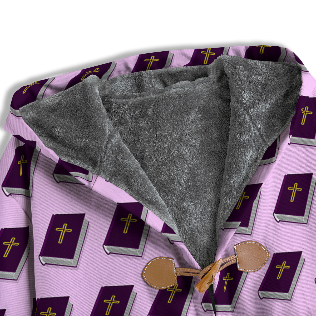 Holy Bible Purple Print Pattern Men's Windbreaker Jacket-grizzshop