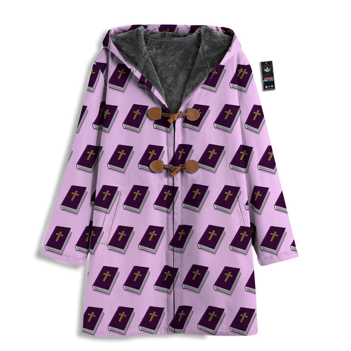 Holy Bible Purple Print Pattern Men's Windbreaker Jacket-grizzshop