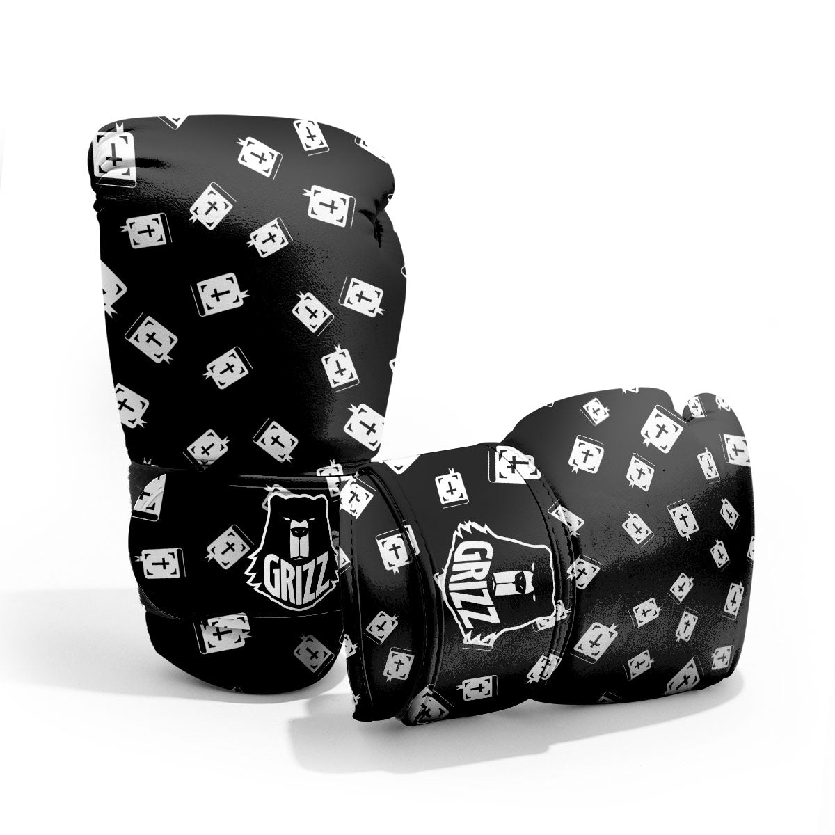 Holy Bible White And Black Print Pattern Pro Boxing Glove