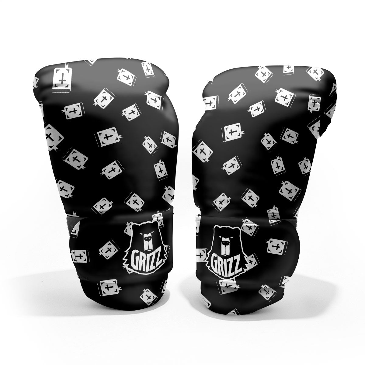 Holy Bible White And Black Print Pattern Pro Boxing Glove