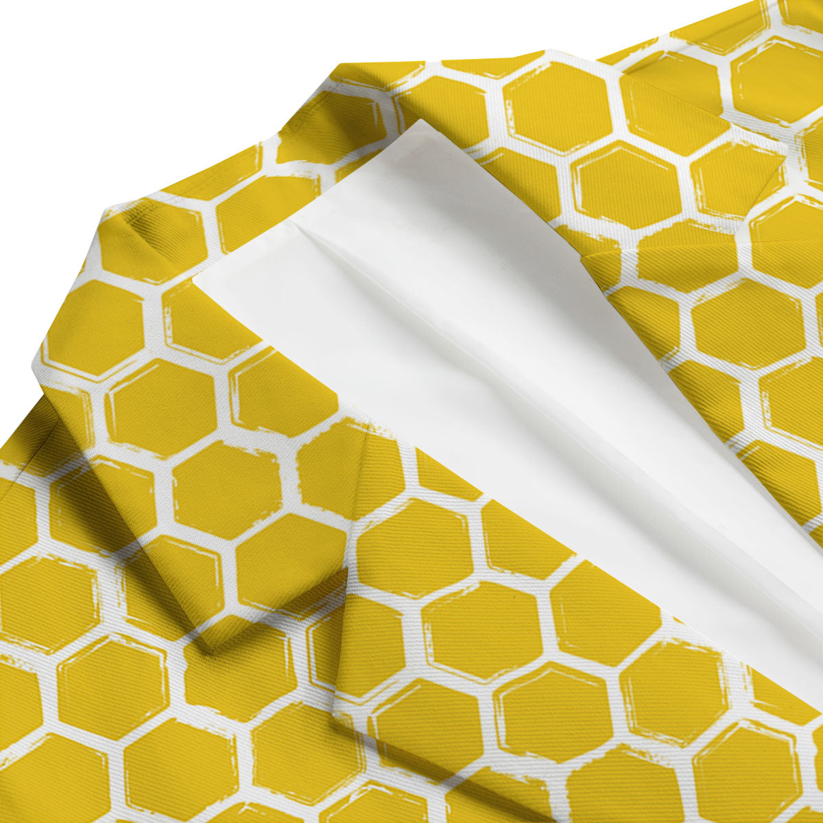 Honeycomb Print Pattern Men's Blazer-grizzshop