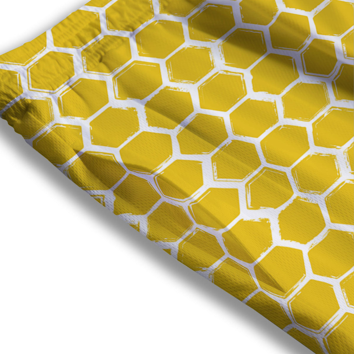Honeycomb Print Pattern Mesh Shorts
