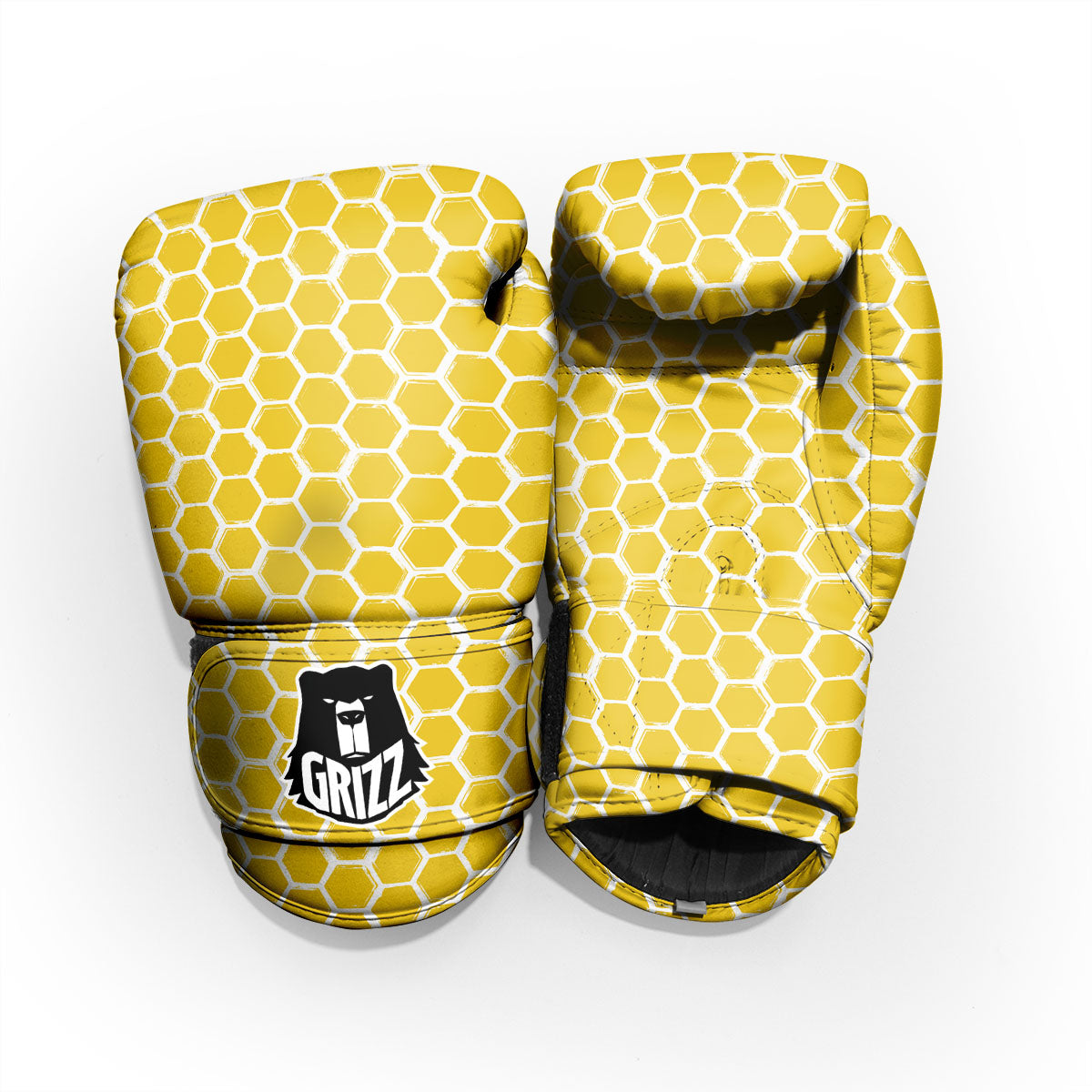 Honeycomb Print Pattern Sparring Gloves-grizzshop