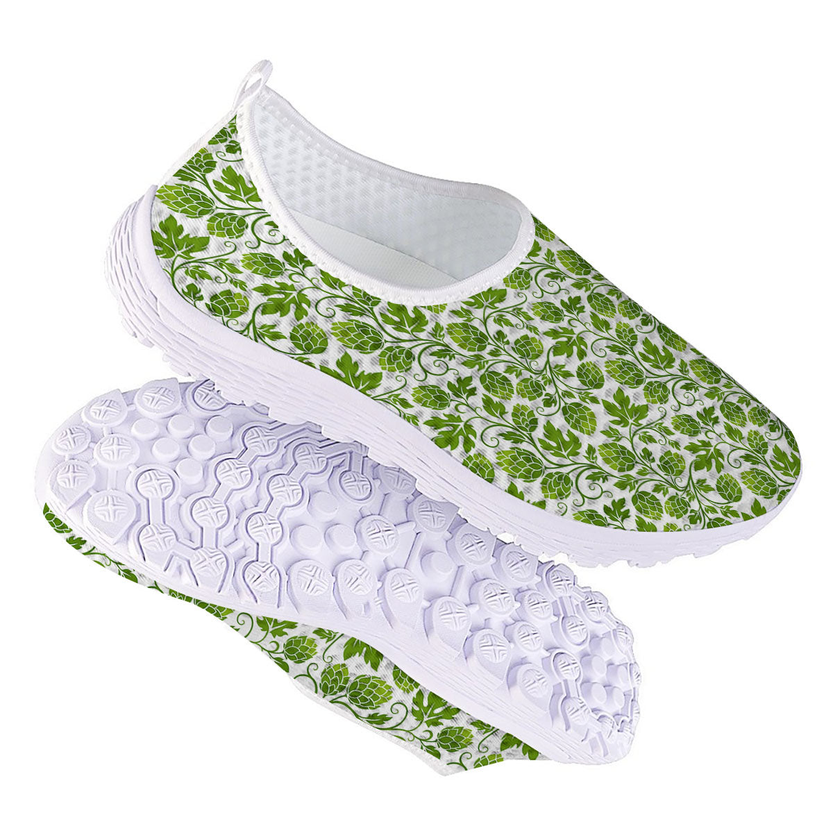 Hop Cone Cartoon Print Pattern Nurse Shoes-grizzshop