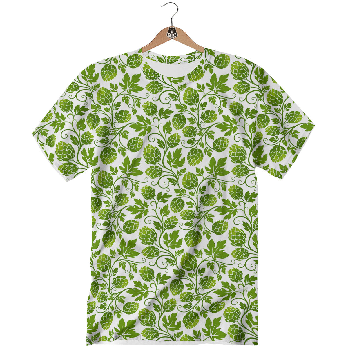 Hop Cone Cartoon Print Pattern T-Shirt-grizzshop