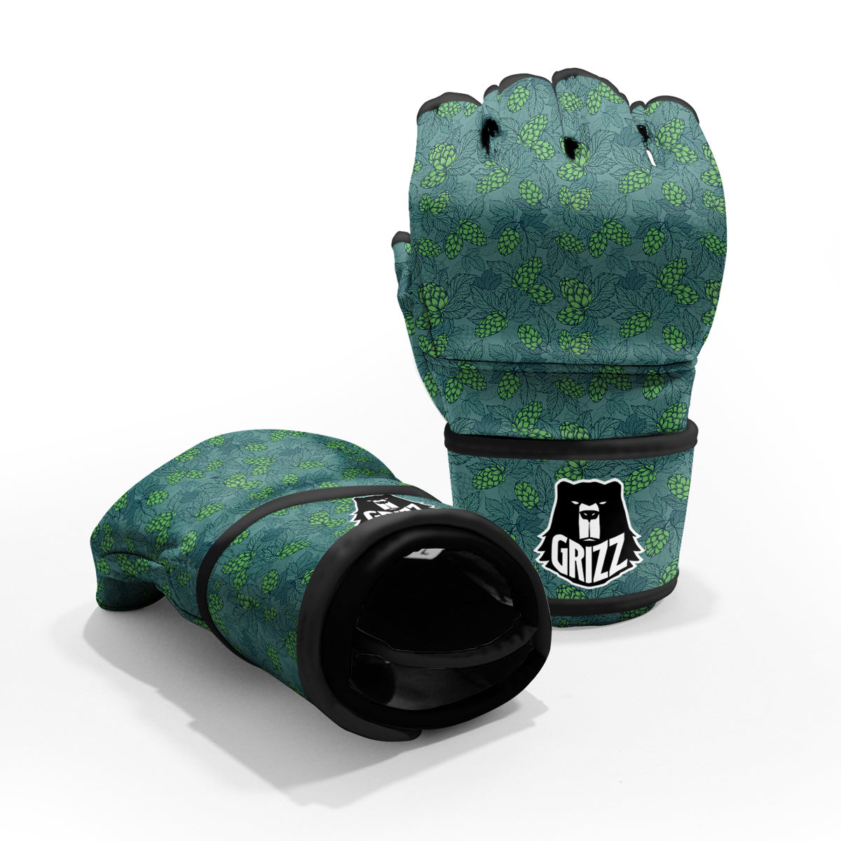 Hop Cone Cute Print Pattern MMA Gloves-grizzshop