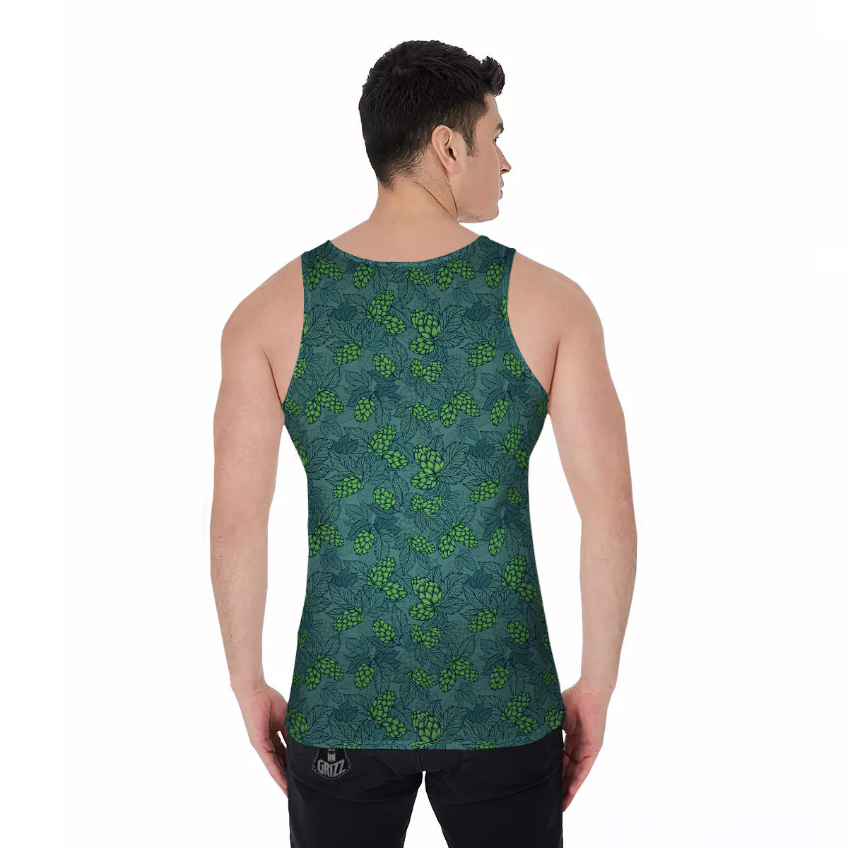 Hop Cone Cute Print Pattern Men's Tank Top-grizzshop