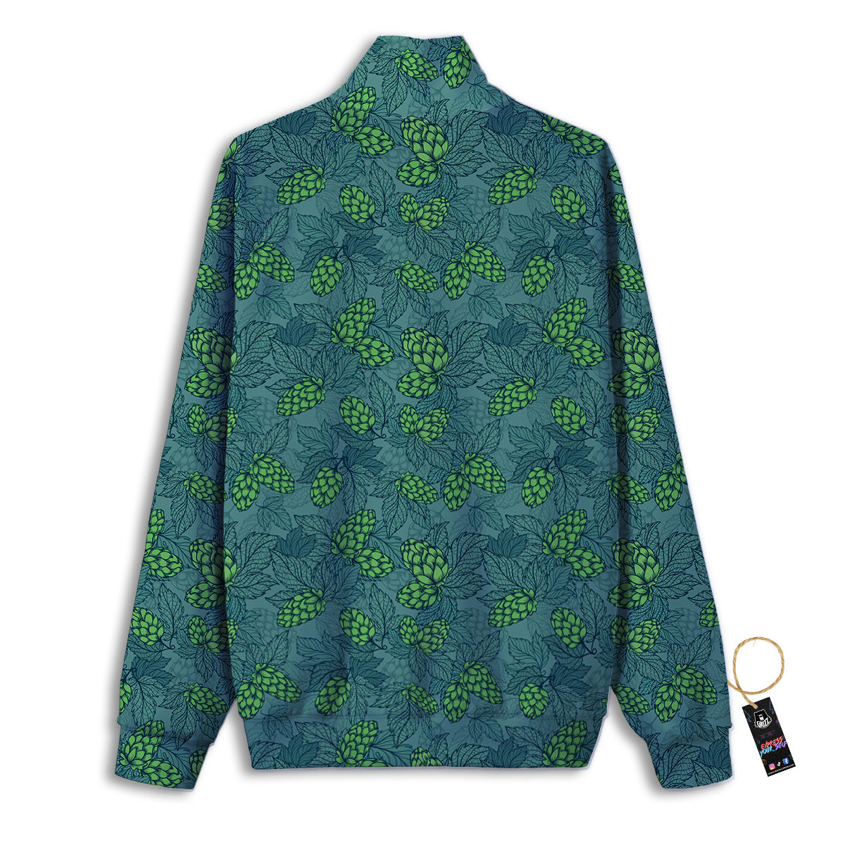 Hop Cone Cute Print Pattern Track Jacket-grizzshop