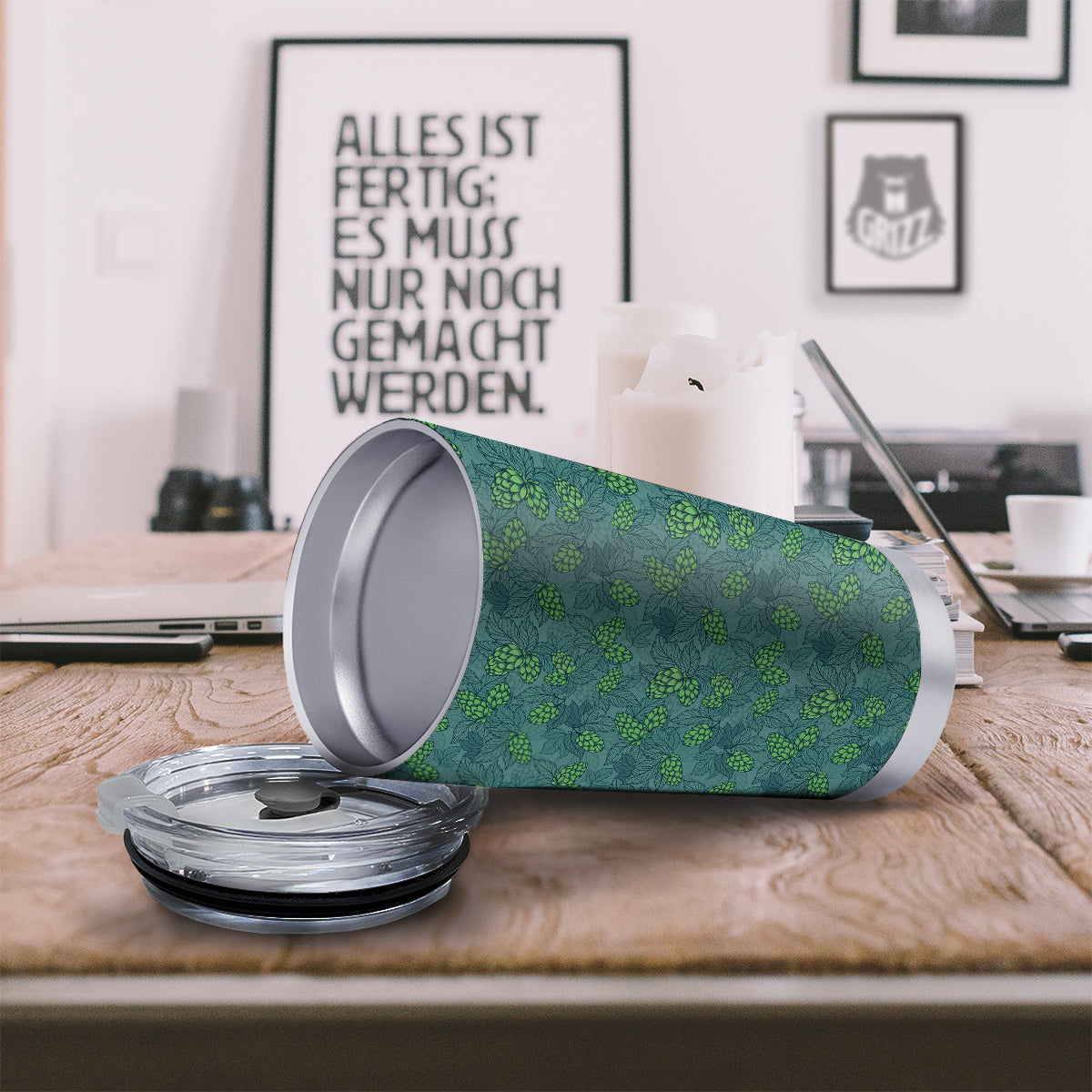 Hop Cone Cute Print Pattern Tumbler-grizzshop