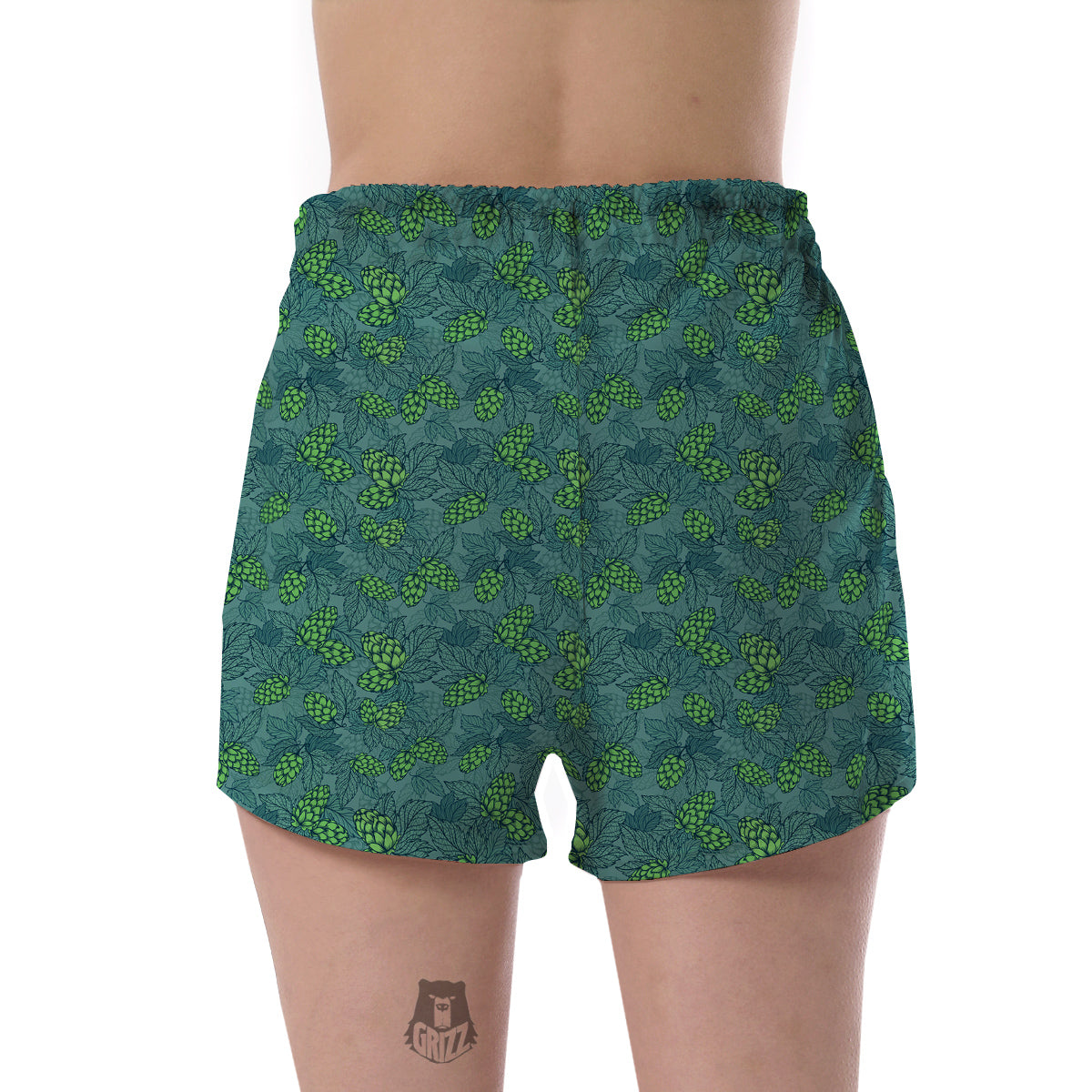 Hop Cone Cute Print Pattern Women's Shorts-grizzshop