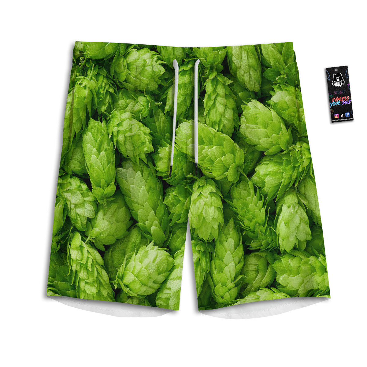 Kowhaiwhai Maori Print Pattern Men's Athletic Shorts