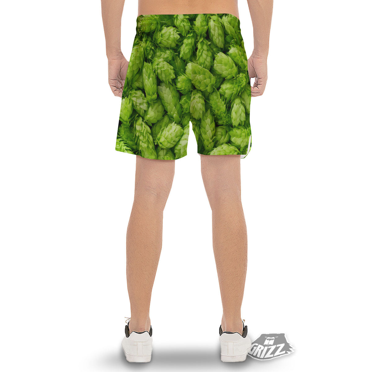 Hop Cone Fresh Print Men's Gym Shorts-grizzshop