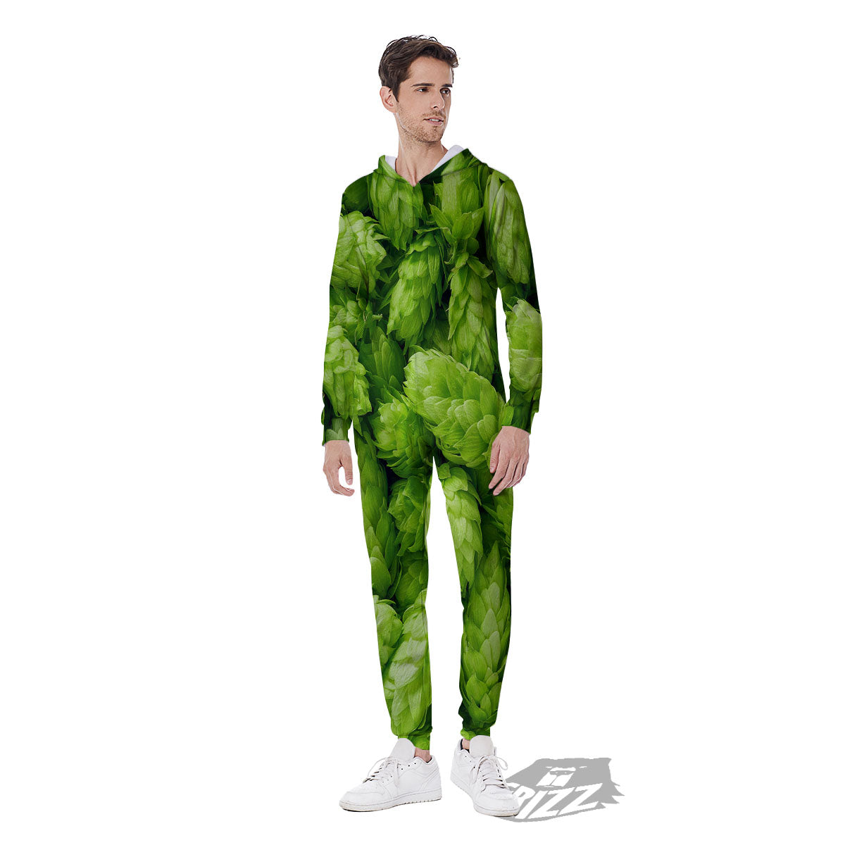 Hop Cone Fresh Print Men's Jumpsuit-grizzshop