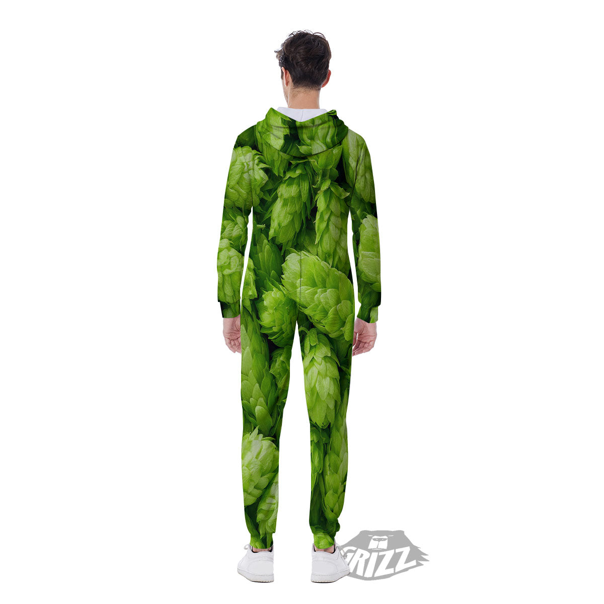 Hop Cone Fresh Print Men's Jumpsuit-grizzshop