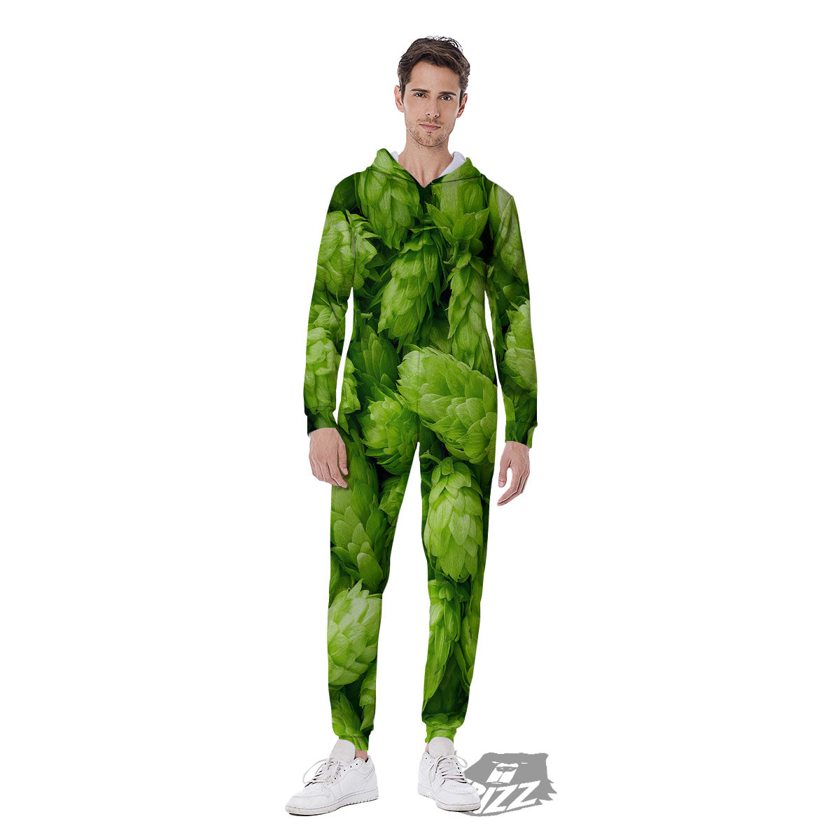 Hop Cone Fresh Print Men's Jumpsuit-grizzshop