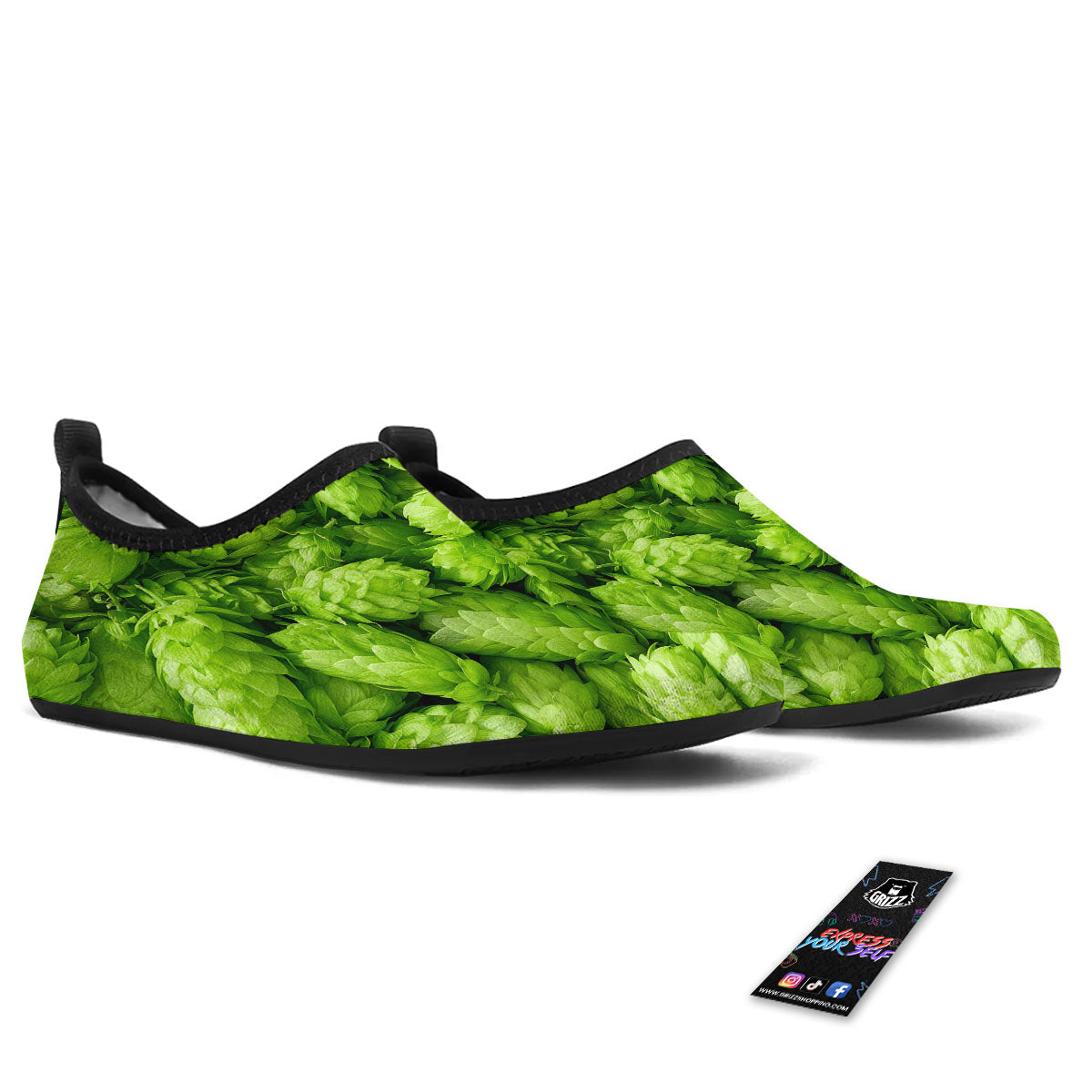Hop Cone Fresh Print Water Shoes-grizzshop