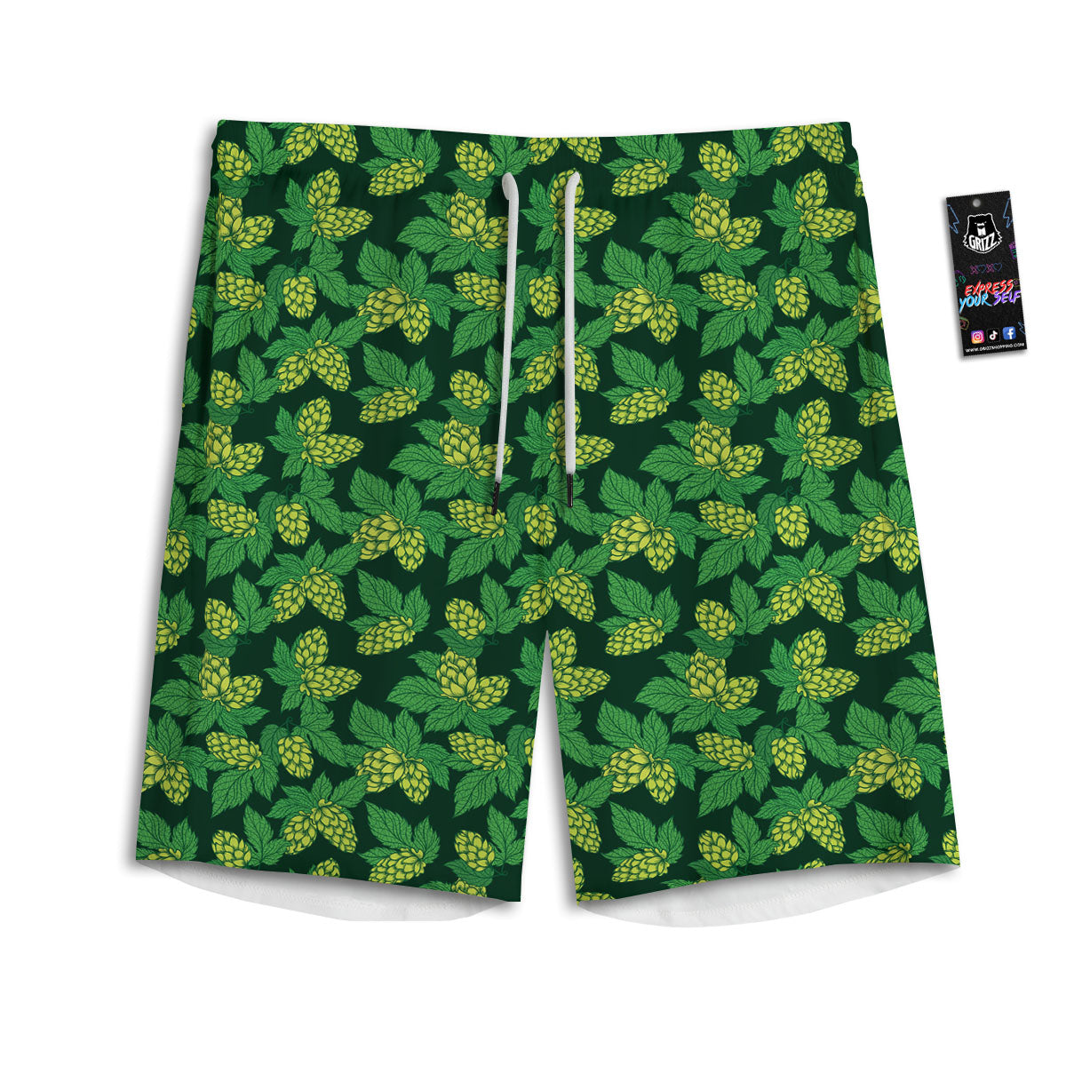 Labrador Retriever Happy Print Pattern Men's Athletic Shorts