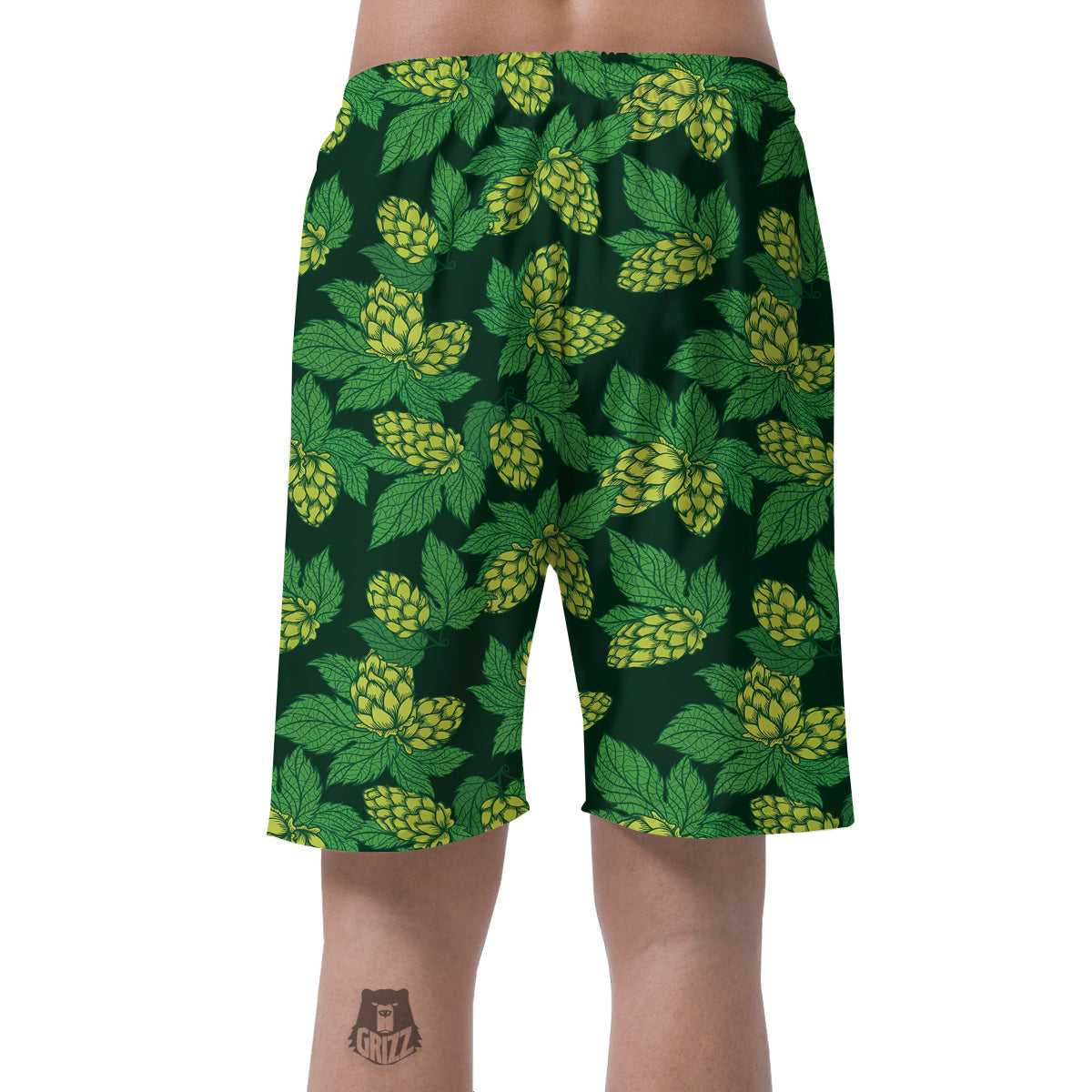 Hop Cone Vintage Print Pattern Men's Shorts-grizzshop