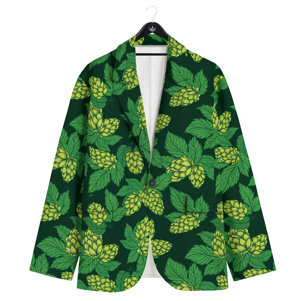 Hop Cone Vintage Print Pattern Men's Sport Coat-grizzshop