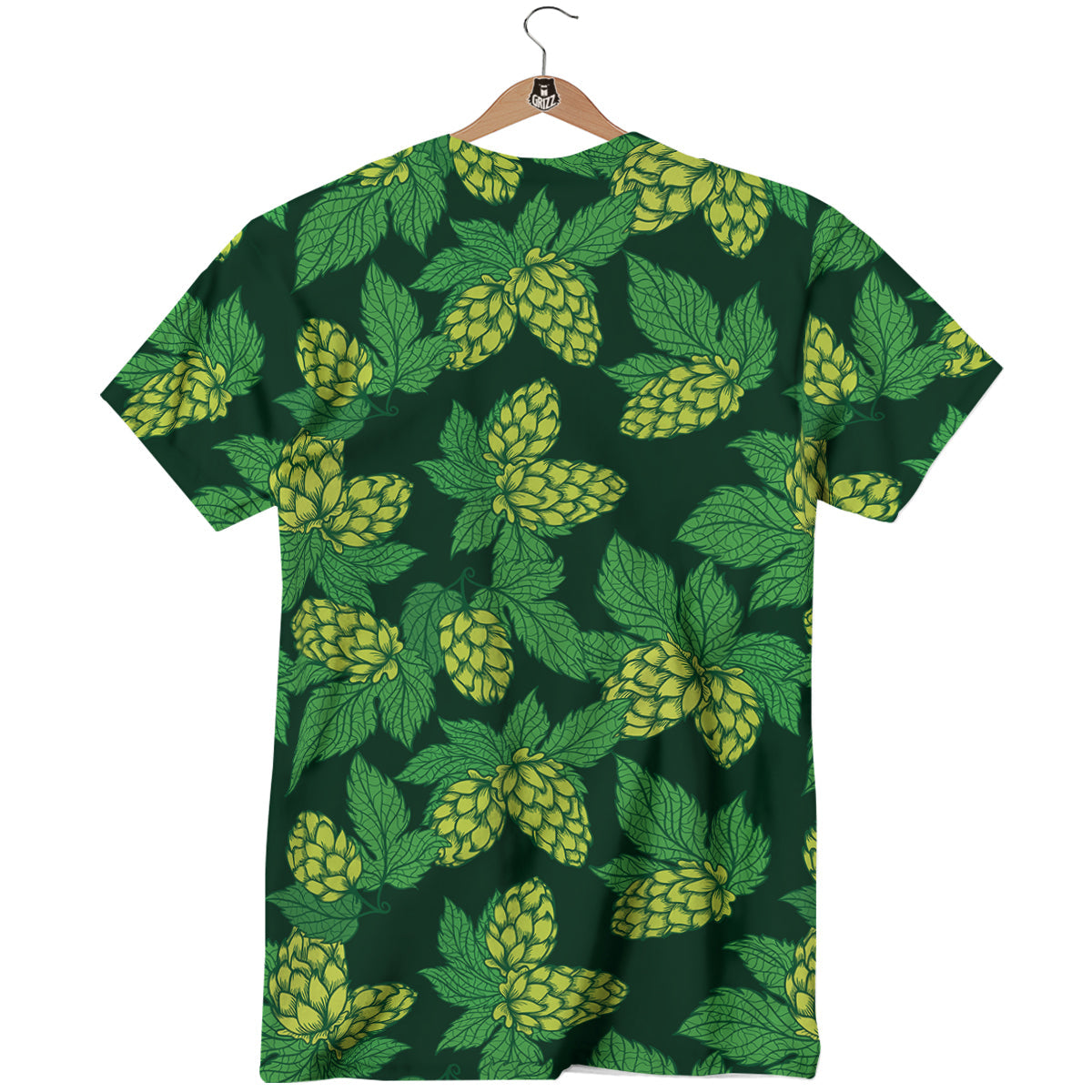 Hop Cone Vintage Print Pattern T-Shirt-grizzshop