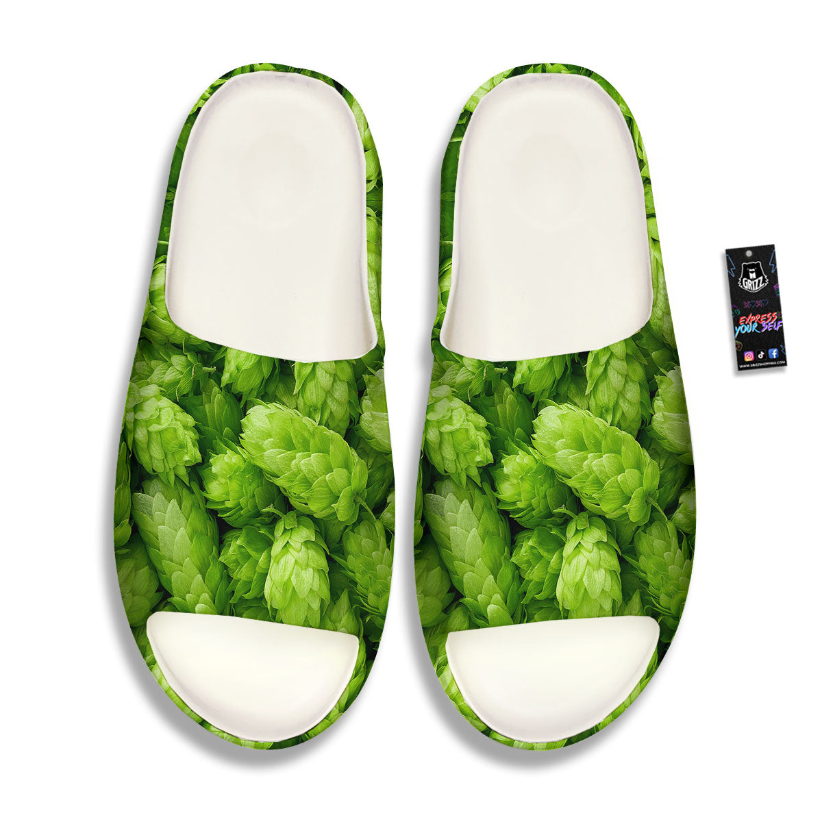 Hop Cone Fresh Print Sandals-grizzshop