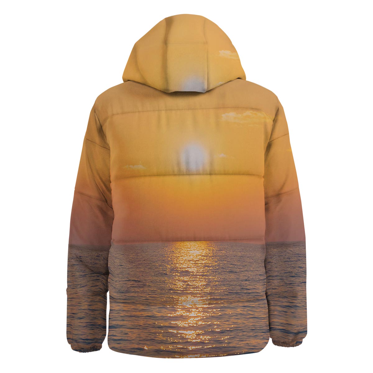 Horizon Sunrise Print Down Jacket-grizzshop
