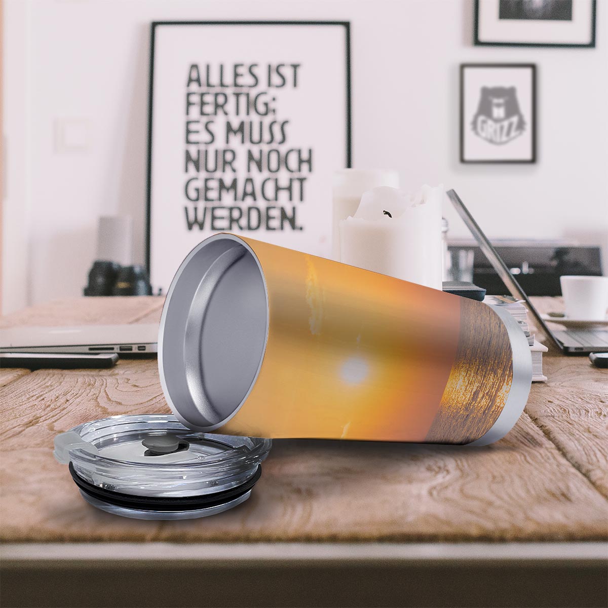 Horizon Sunrise Print Tumbler-grizzshop