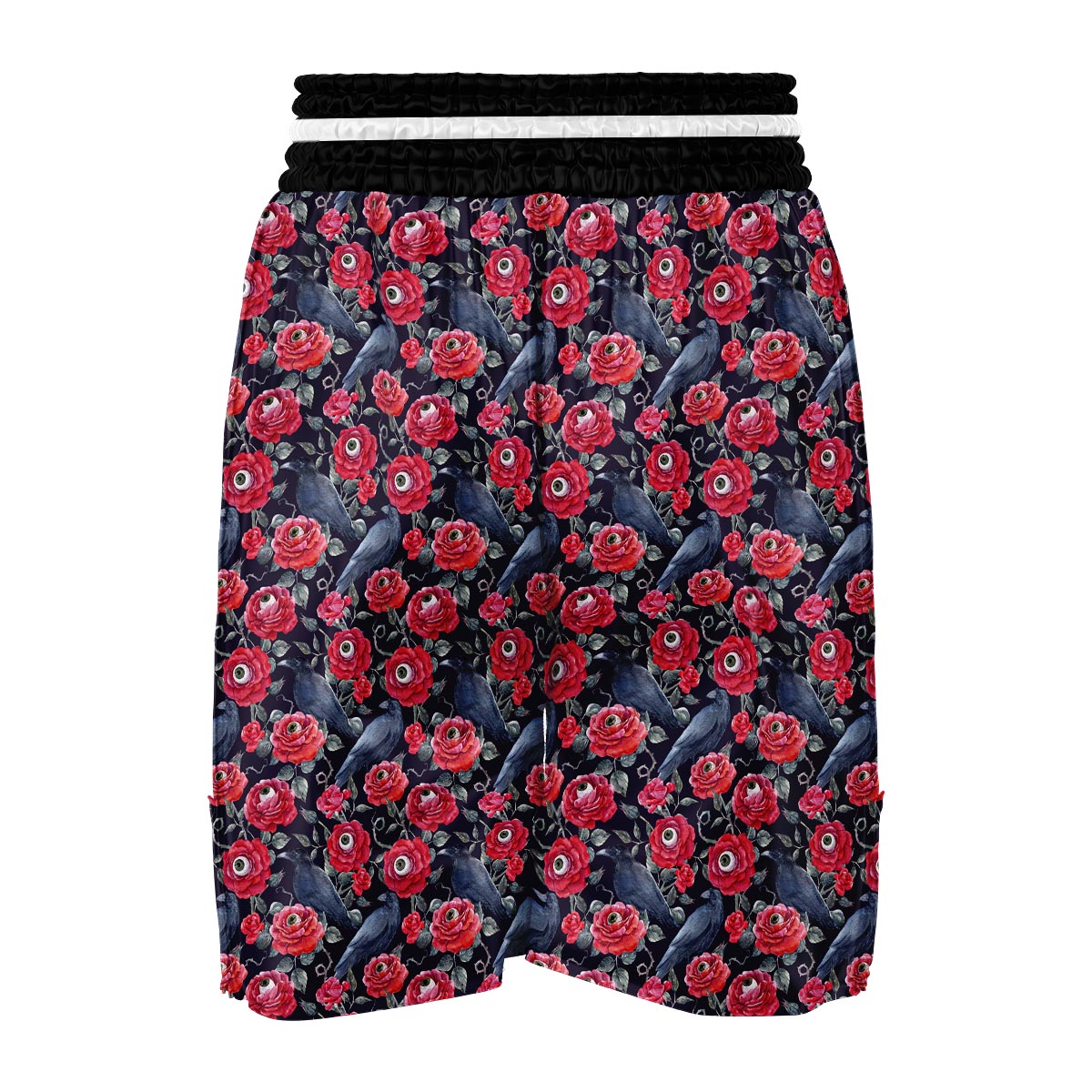 Horror Roses With Eyeballs Boxing Shorts-grizzshop