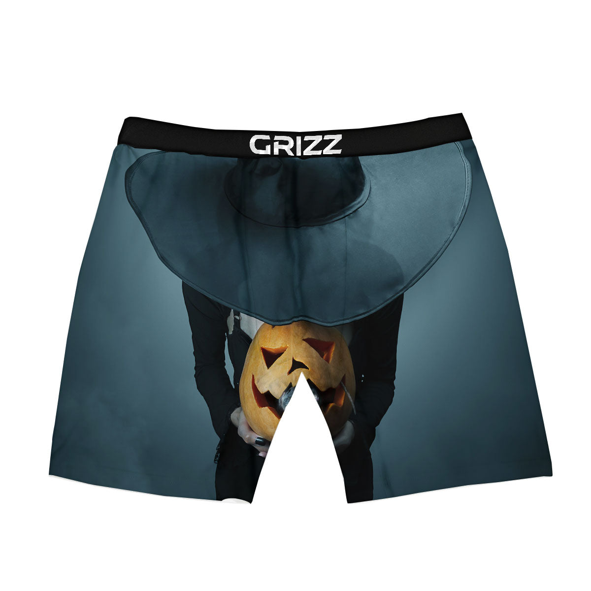 Horror Witch Halloween Print Boxer Briefs-grizzshop
