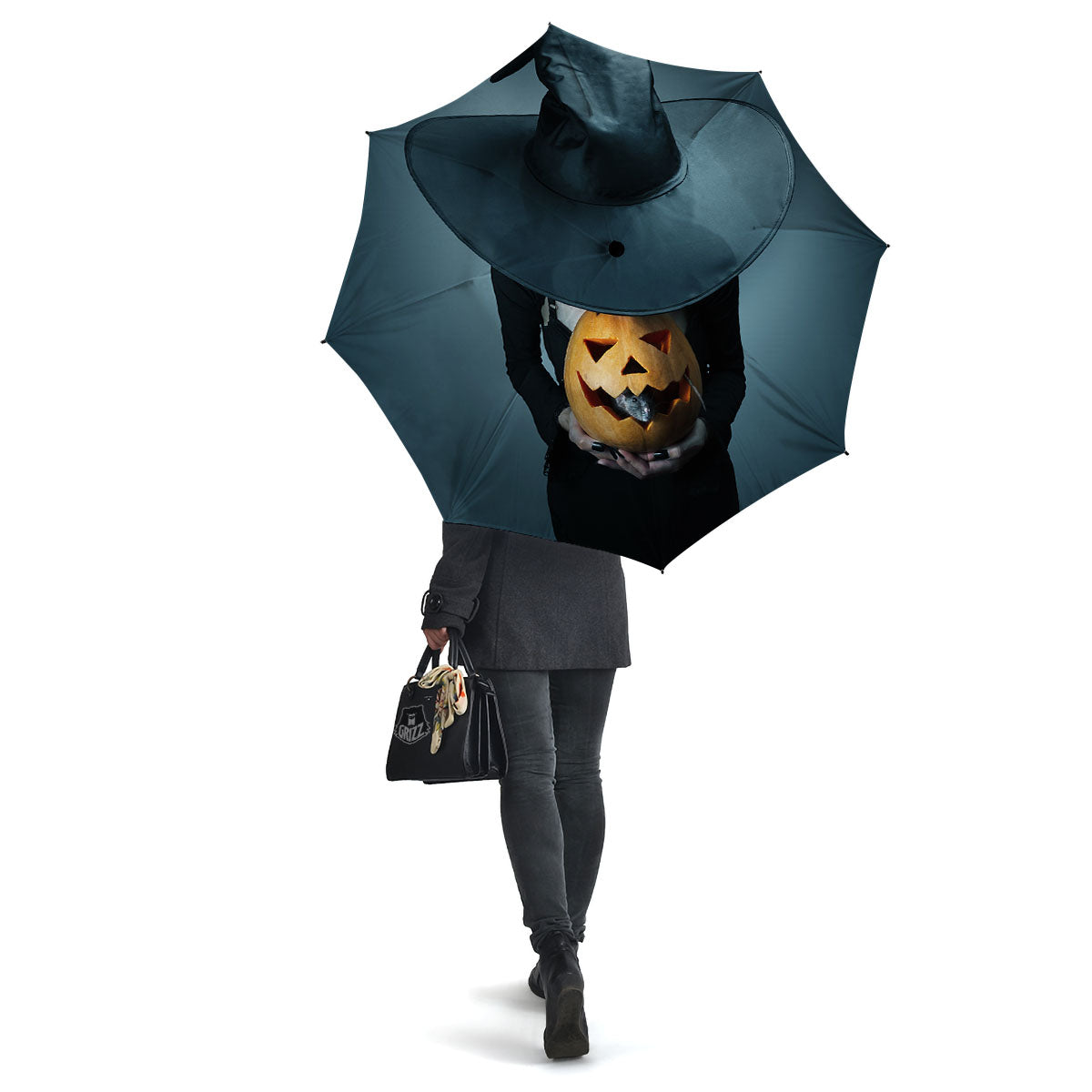 Horror Witch Halloween Print Umbrella-grizzshop