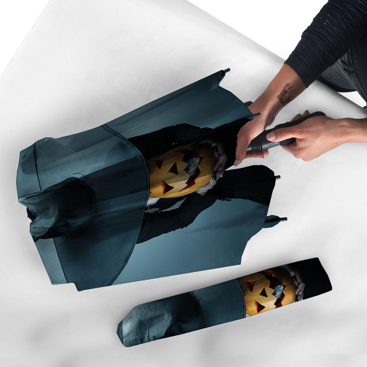 Horror Witch Halloween Print Umbrella-grizzshop