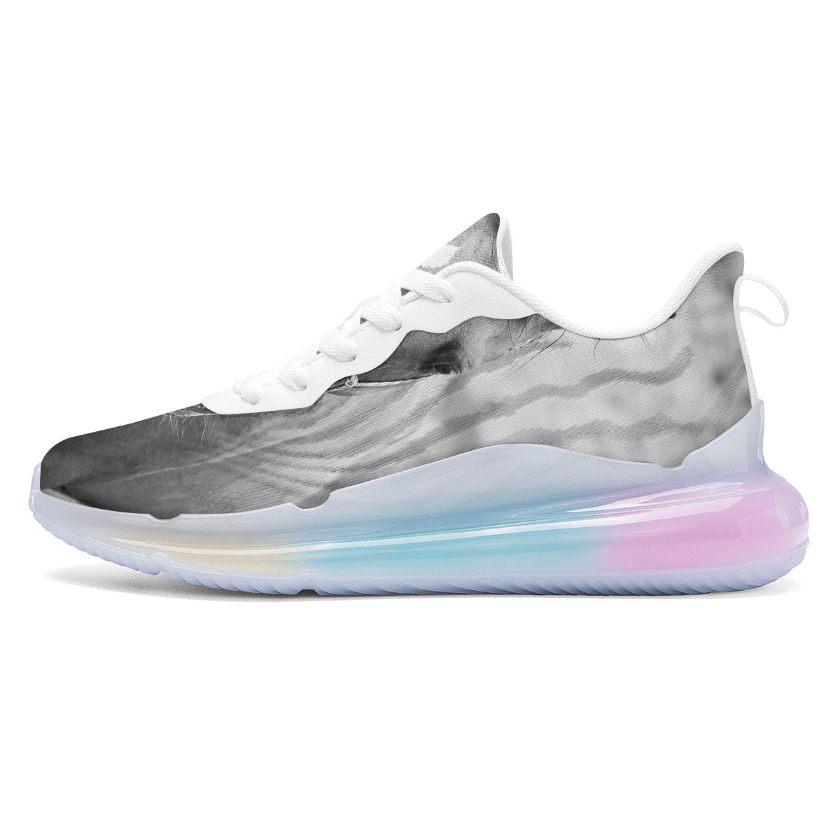 Horse Monochrome Print Running Sneakers-grizzshop