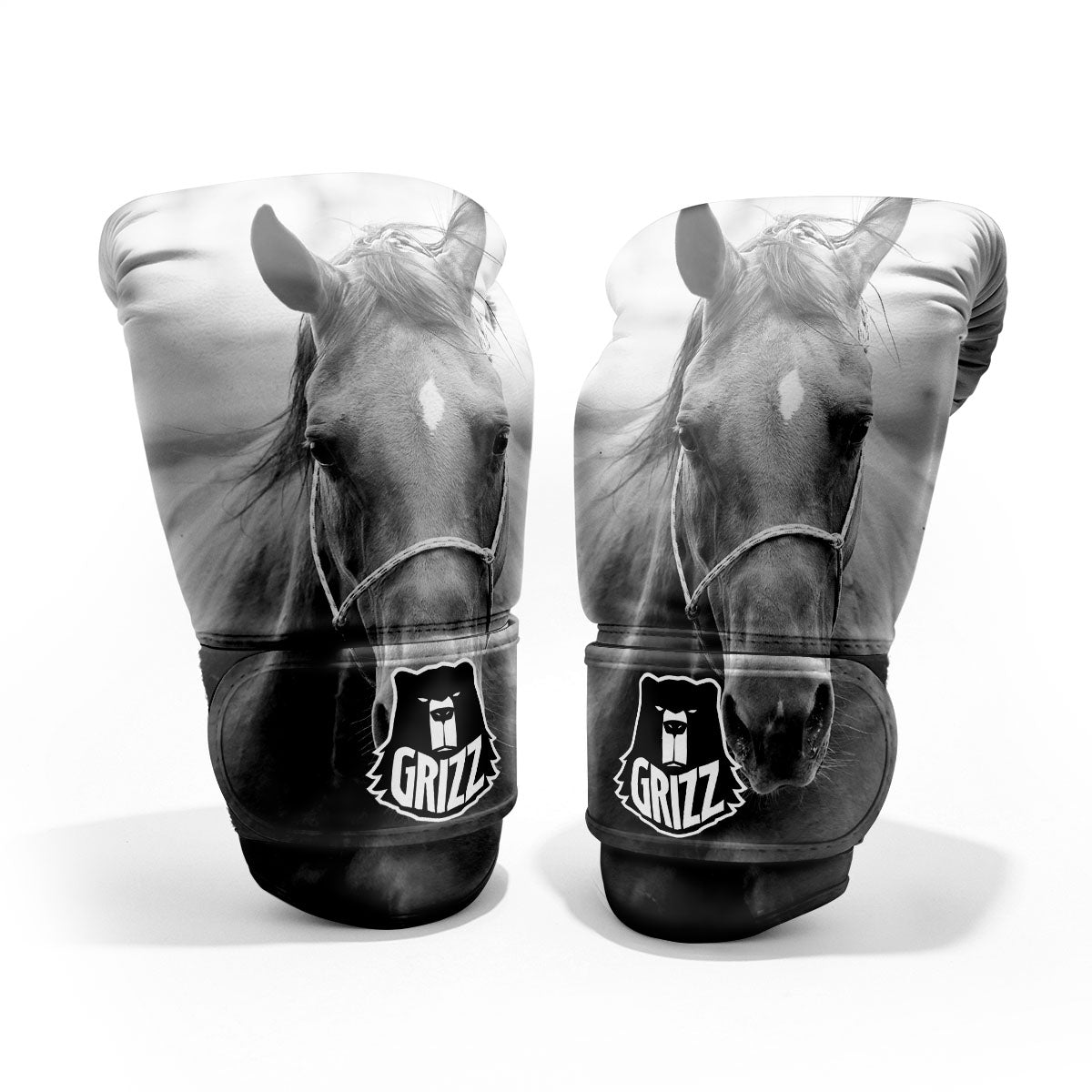 Horse Monochrome Print Pro Boxing Glove