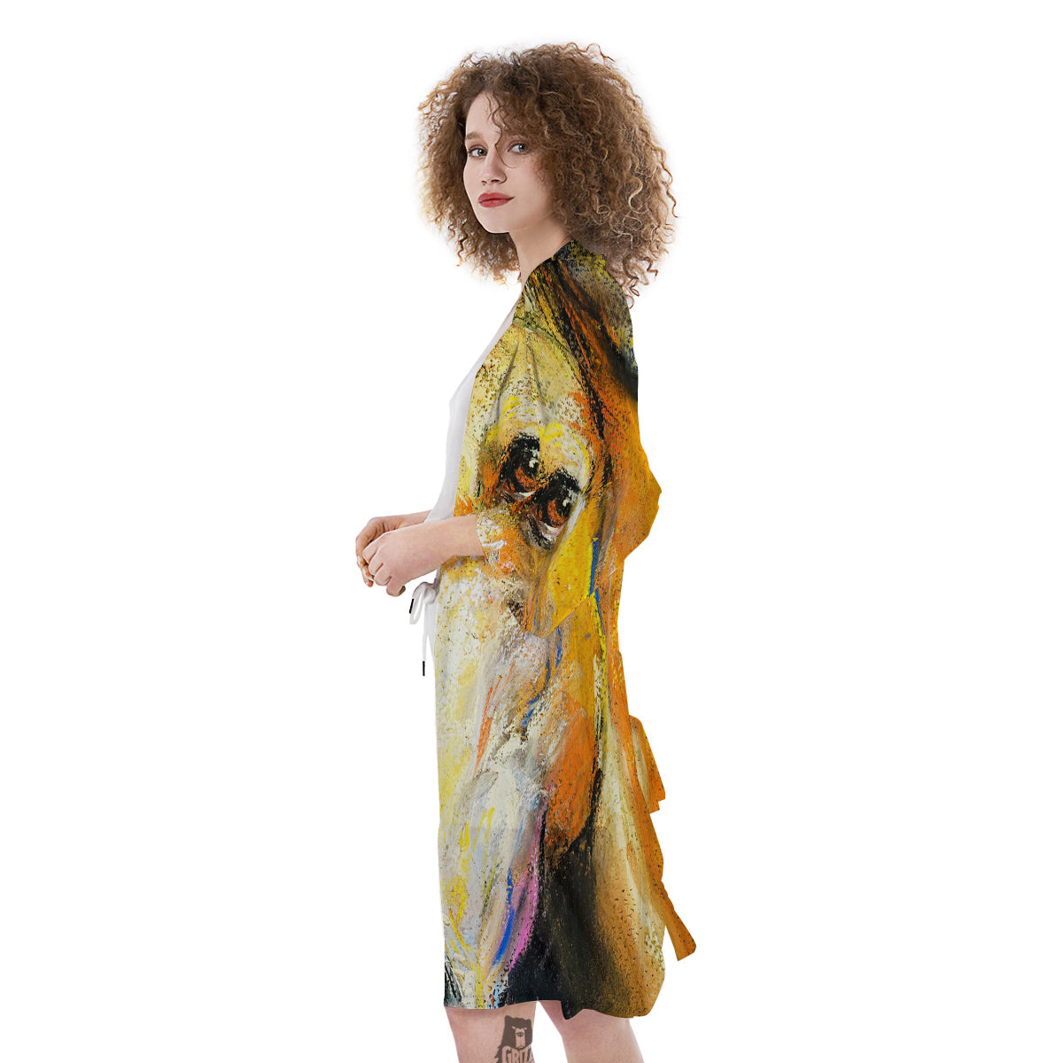 Horse Painting Colorful Print Kimono-grizzshop