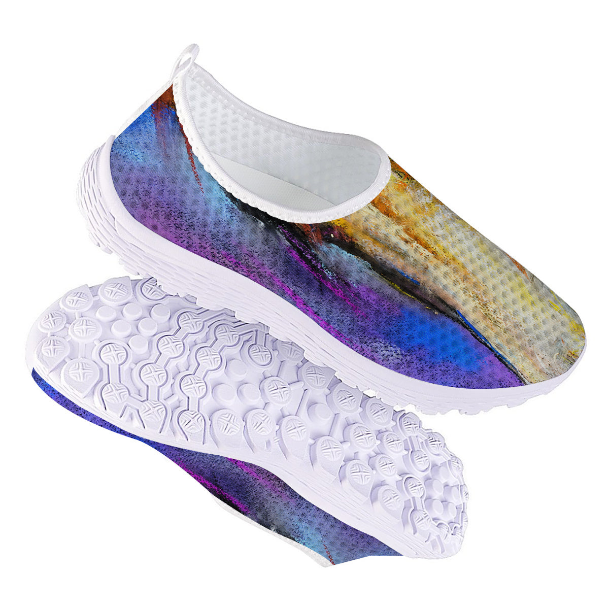 Horse Painting Colorful Print Nurse Shoes-grizzshop
