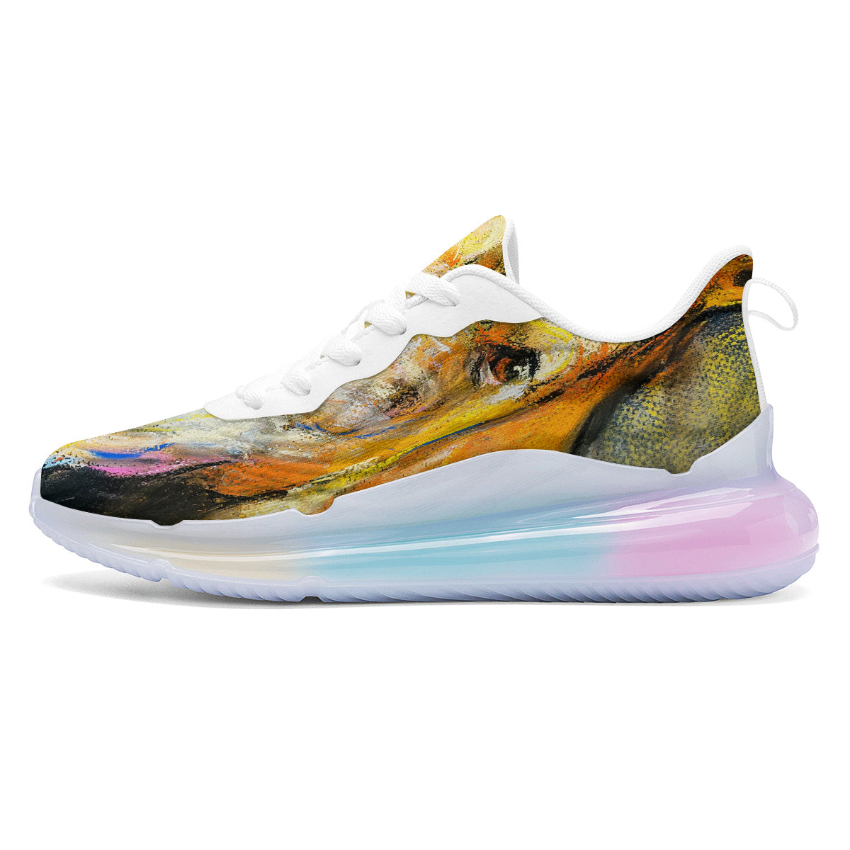 Horse Painting Colorful Print Running Sneakers-grizzshop